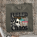 Fueled By Iced Coffee & Chaos T-Shirt Graphic | Crewneck |