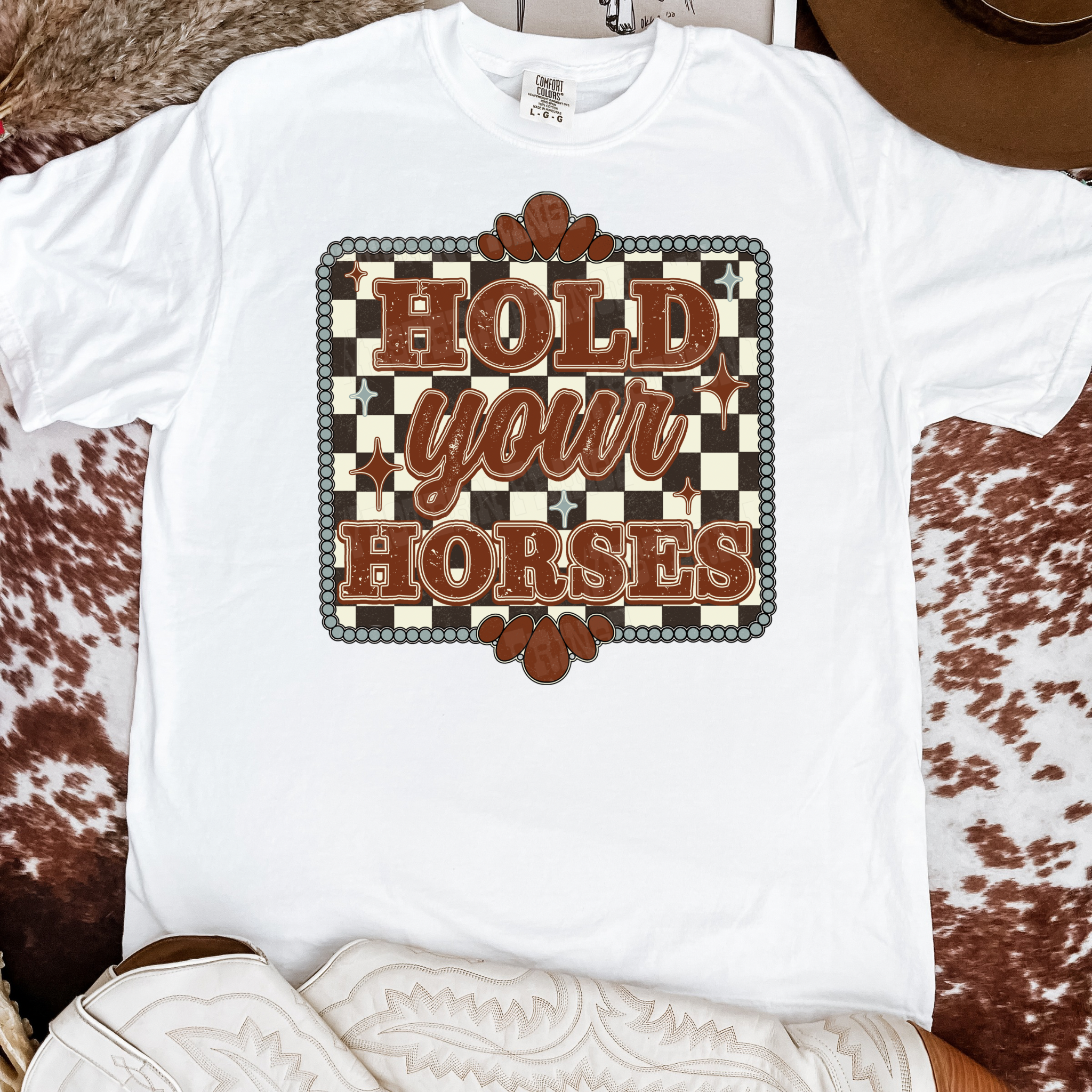 Hold Your Horses Graphic T-Shirt  | Crewneck