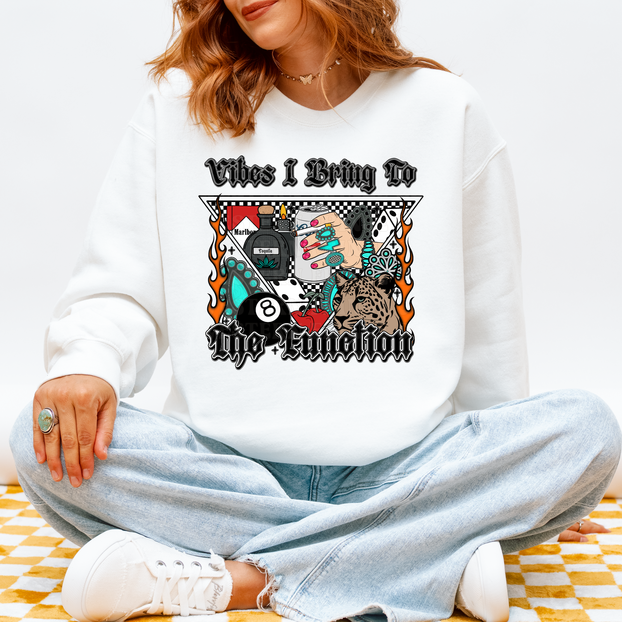 Vibes I Bring To The Function T-Shirt Graphic | Crewneck