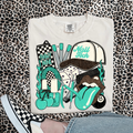 Nail Tech T-Shirt Graphic | Crewneck | Turquoise Version