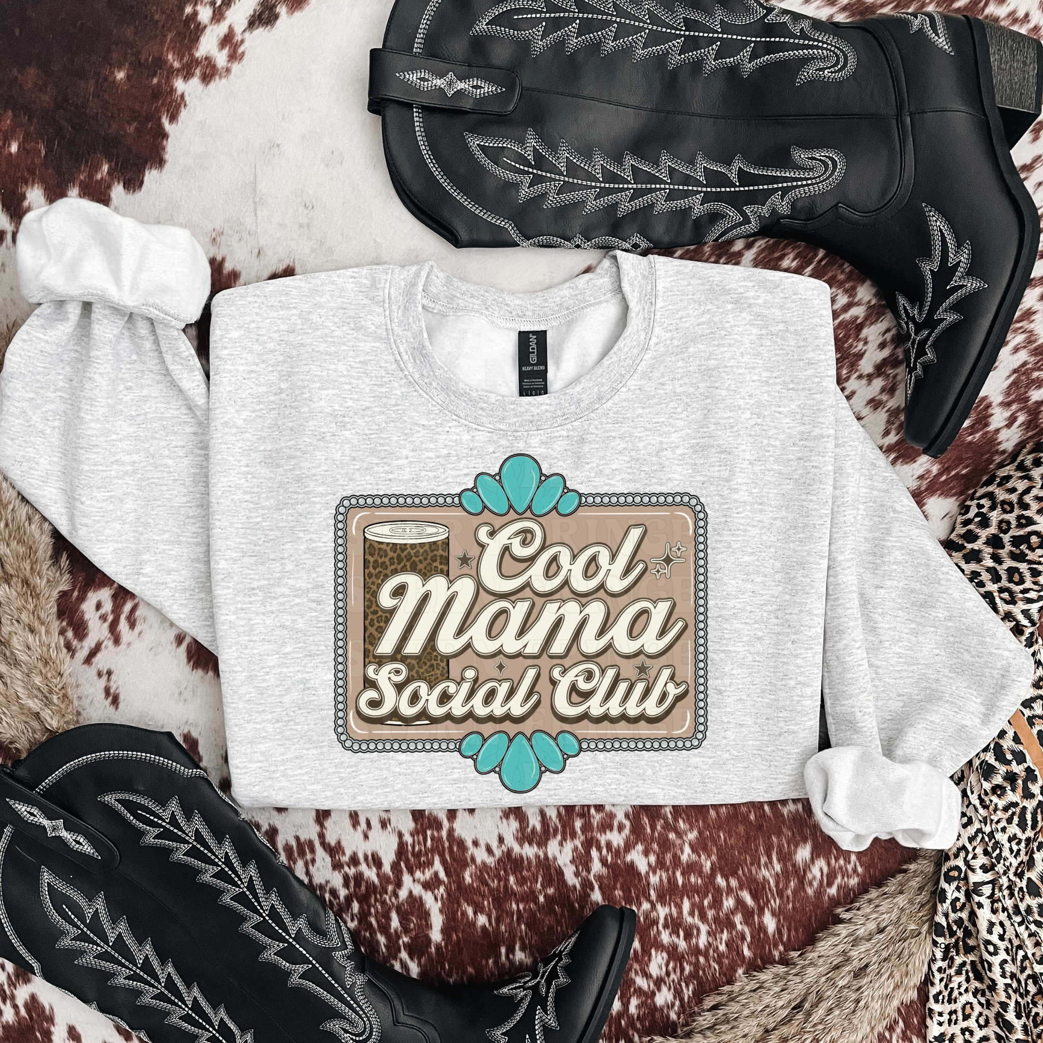 Cool Mama Social Club Graphic T-Shirt | Crewneck