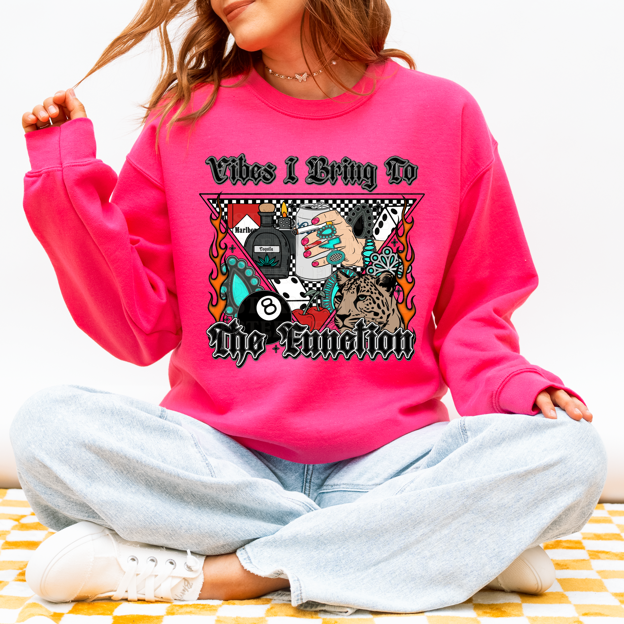 Vibes I Bring To The Function T-Shirt Graphic | Crewneck