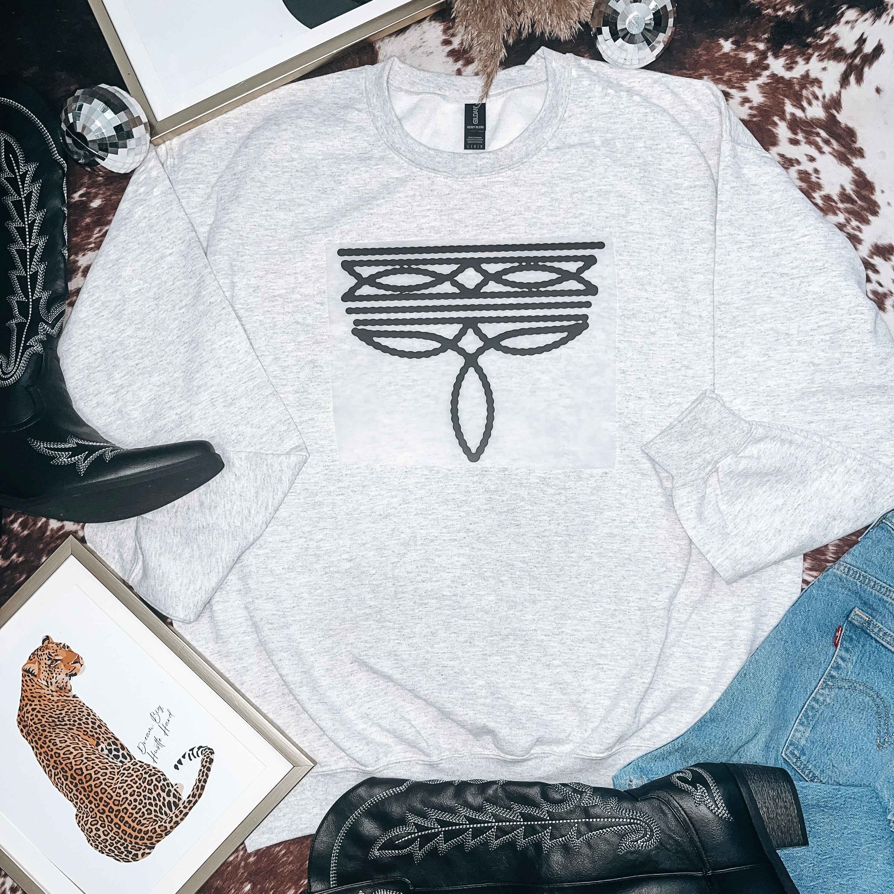 Classic Boot Stitch T-Shirt Graphic | Crewneck