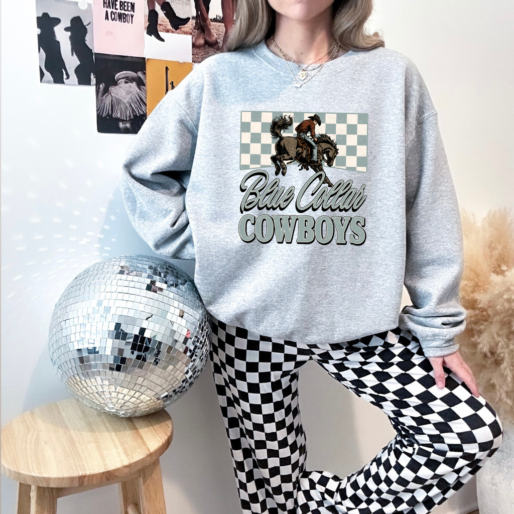Blue Collar Cowboys T-Shirt Graphic | Crewneck