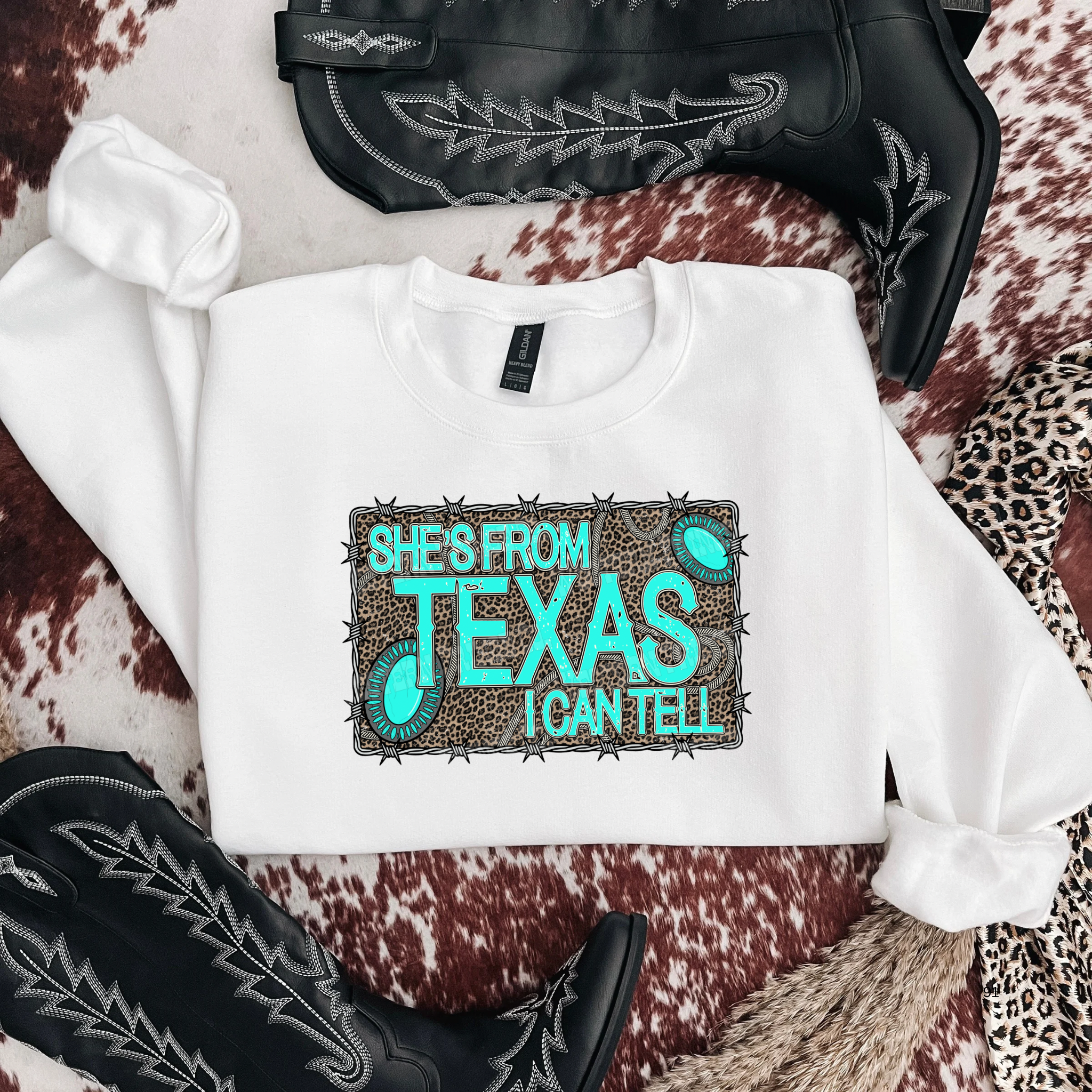 She's From Texas Graphic T-Shirt | Crewneck