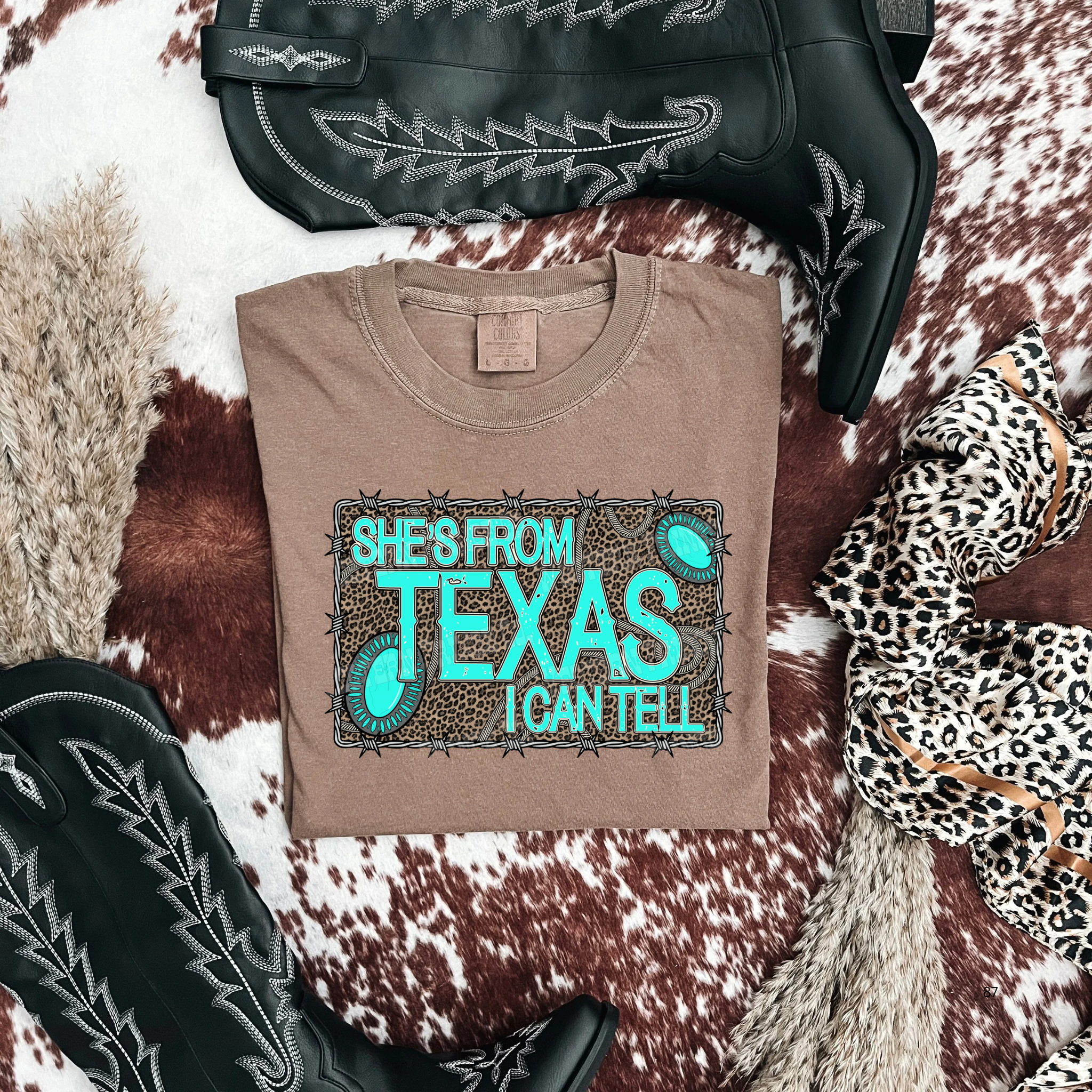 She's From Texas Graphic T-Shirt | Crewneck