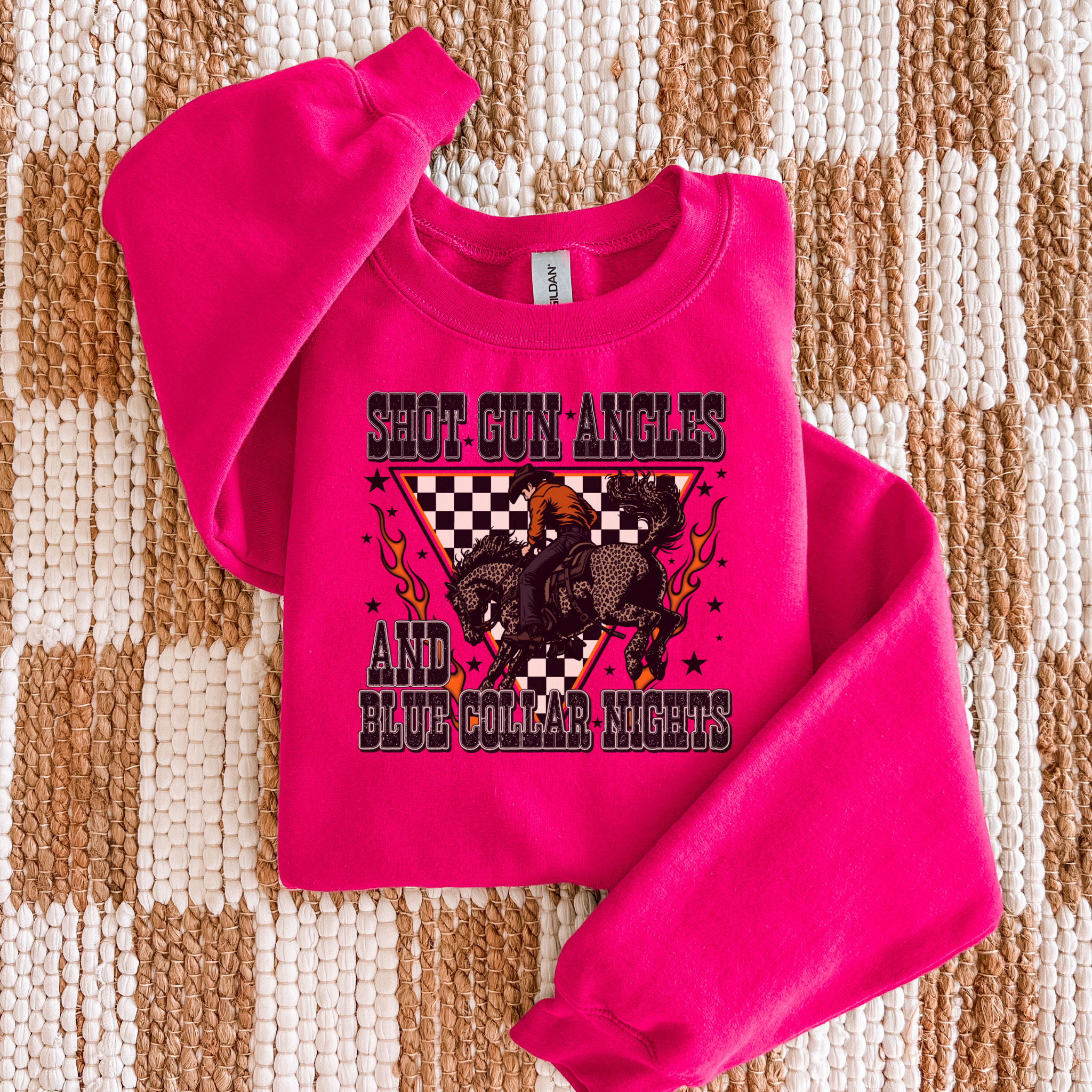 Shot Gun Angels & Blue Collar Nights Graphic T-Shirt | Crewneck