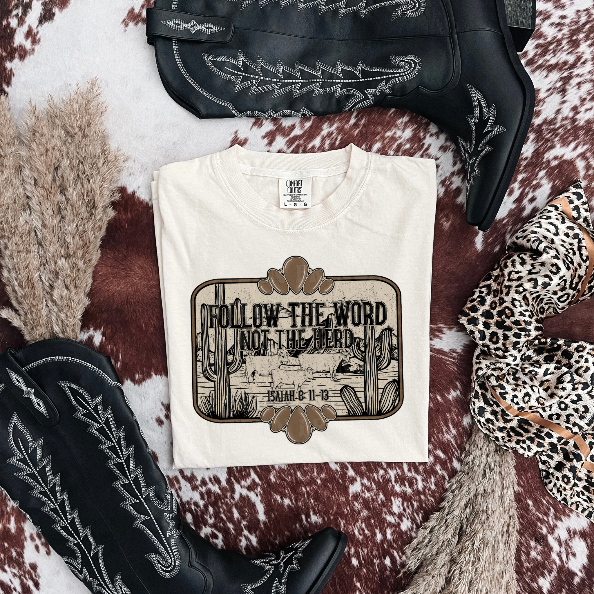 Follow The Word Not The Herd Graphic T-Shirt | Crewneck