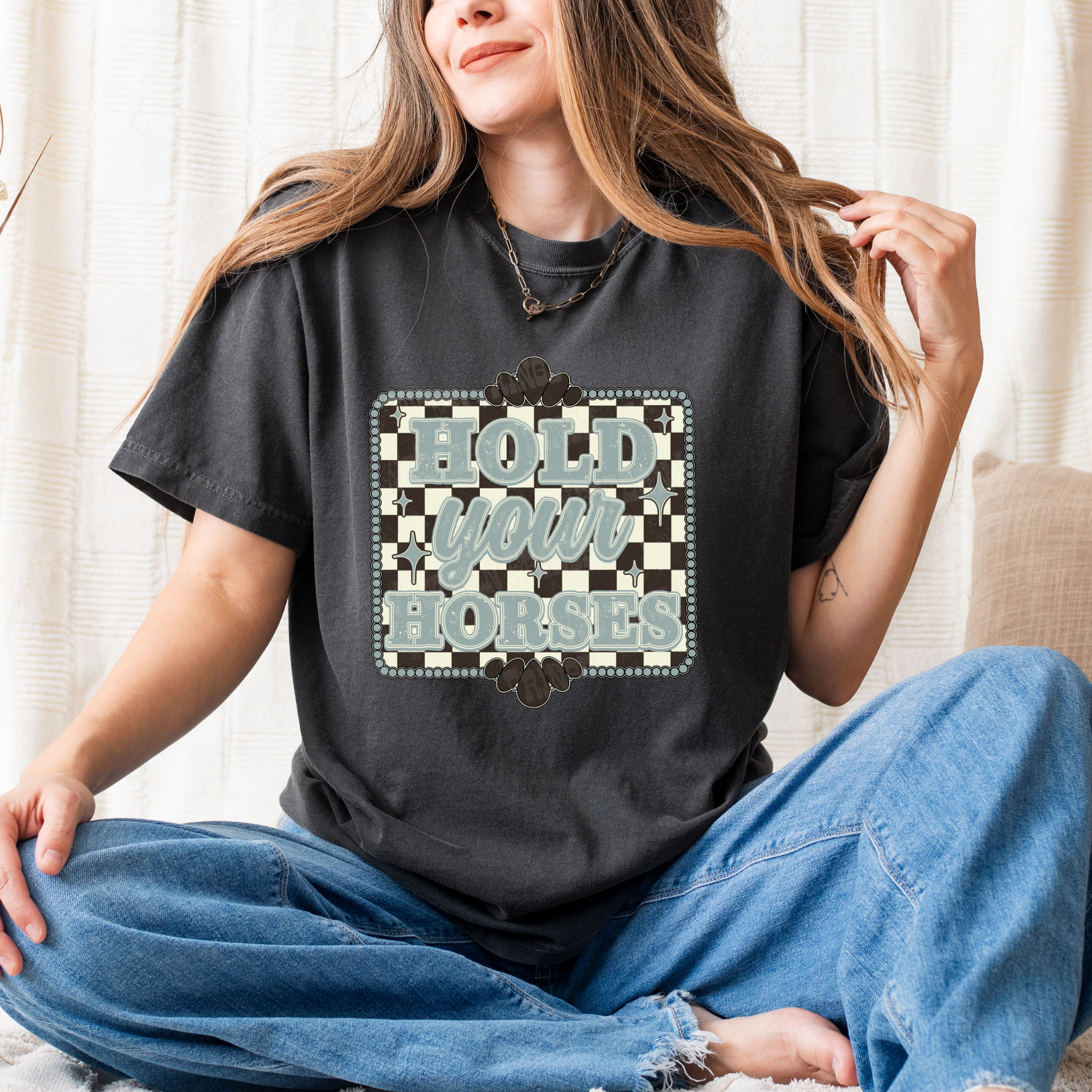 Hold Your Horses Graphic T-Shirt | Crewneck