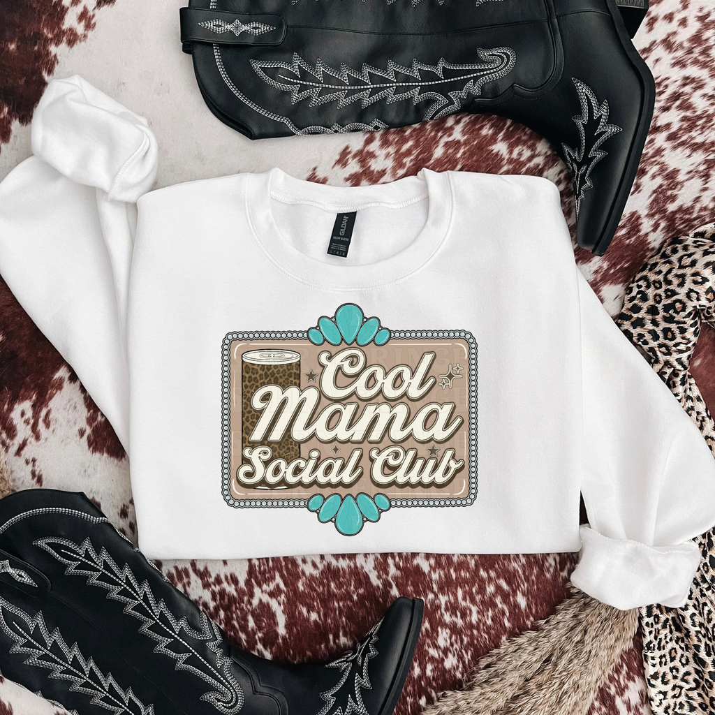 Cool Mama Social Club Graphic T-Shirt | Crewneck