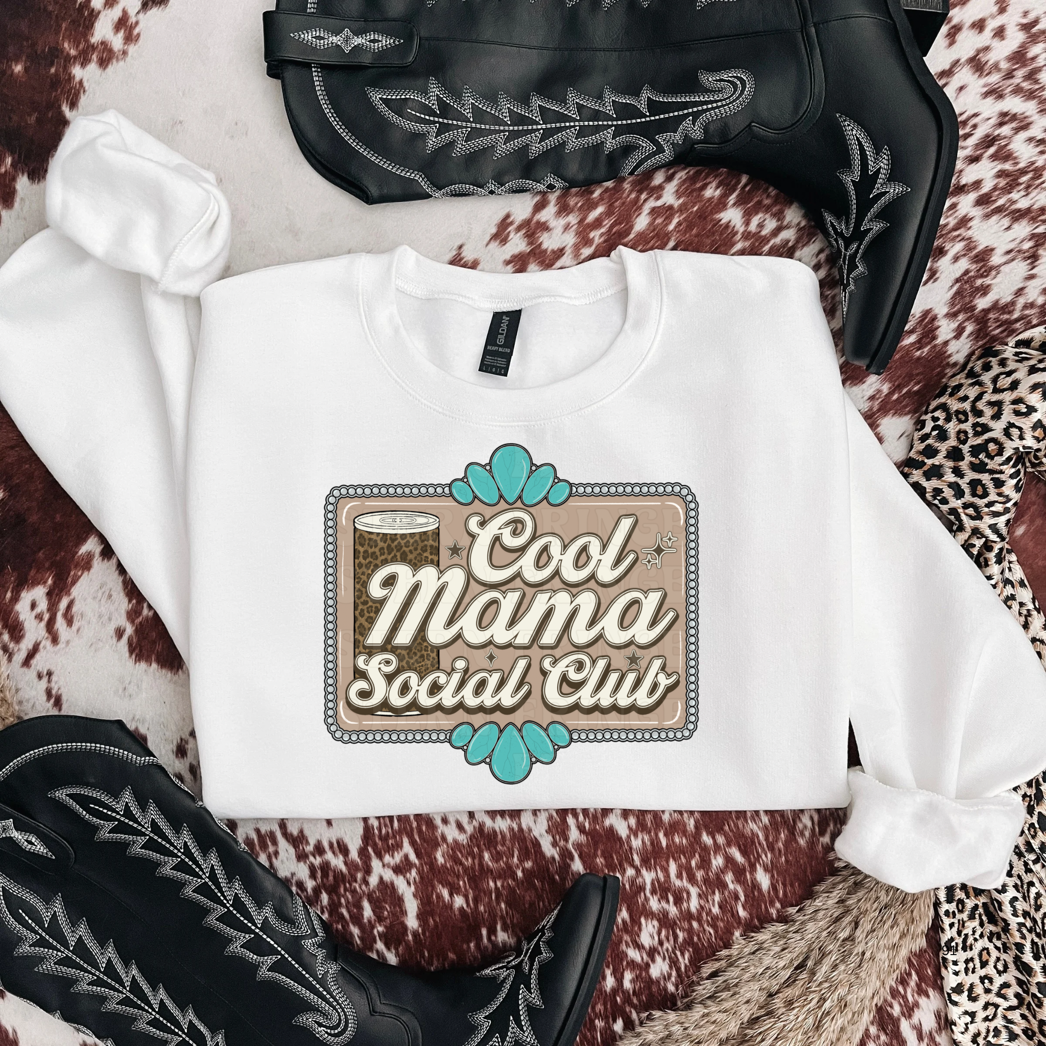 Cool Mama Social Club Graphic T-Shirt | Crewneck