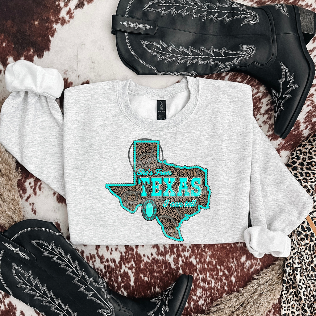 She's From Texas Graphic T-Shirt | Crewneck