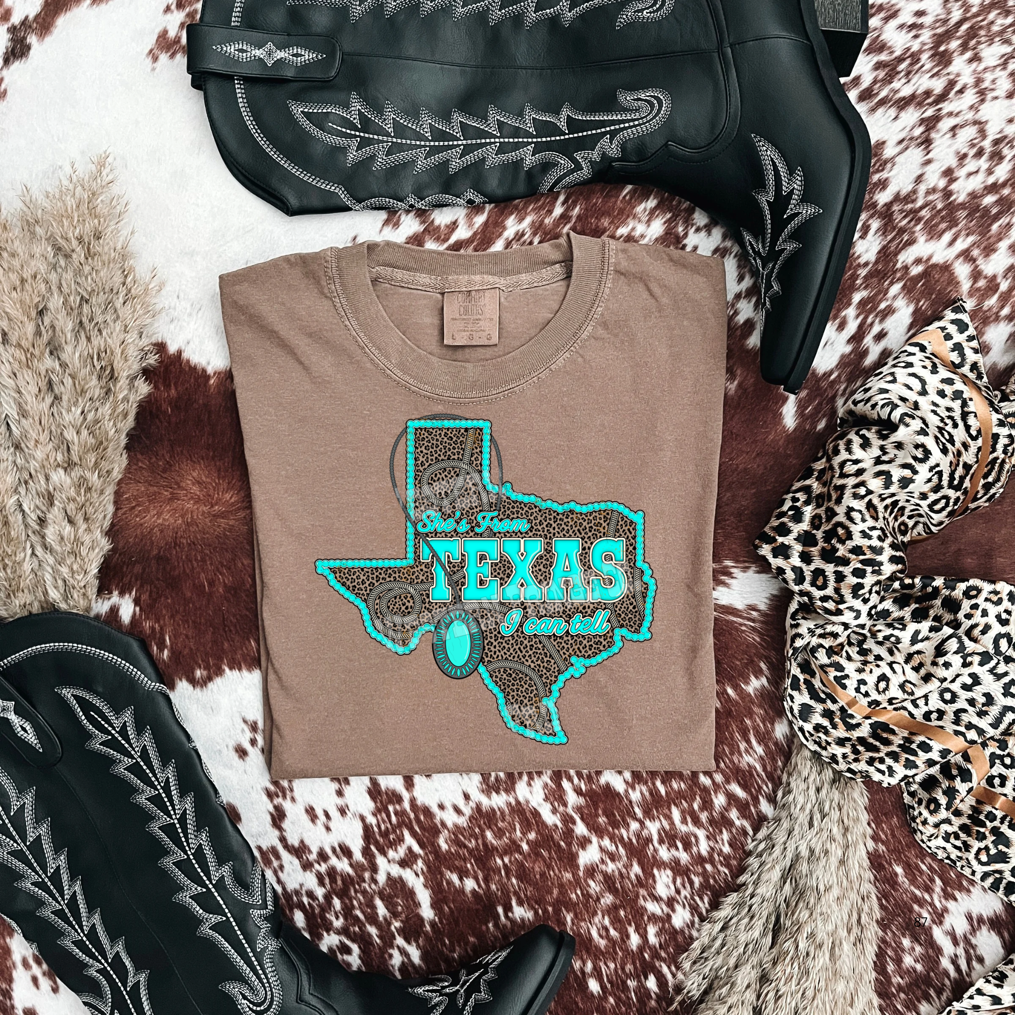 She's From Texas Graphic T-Shirt | Crewneck