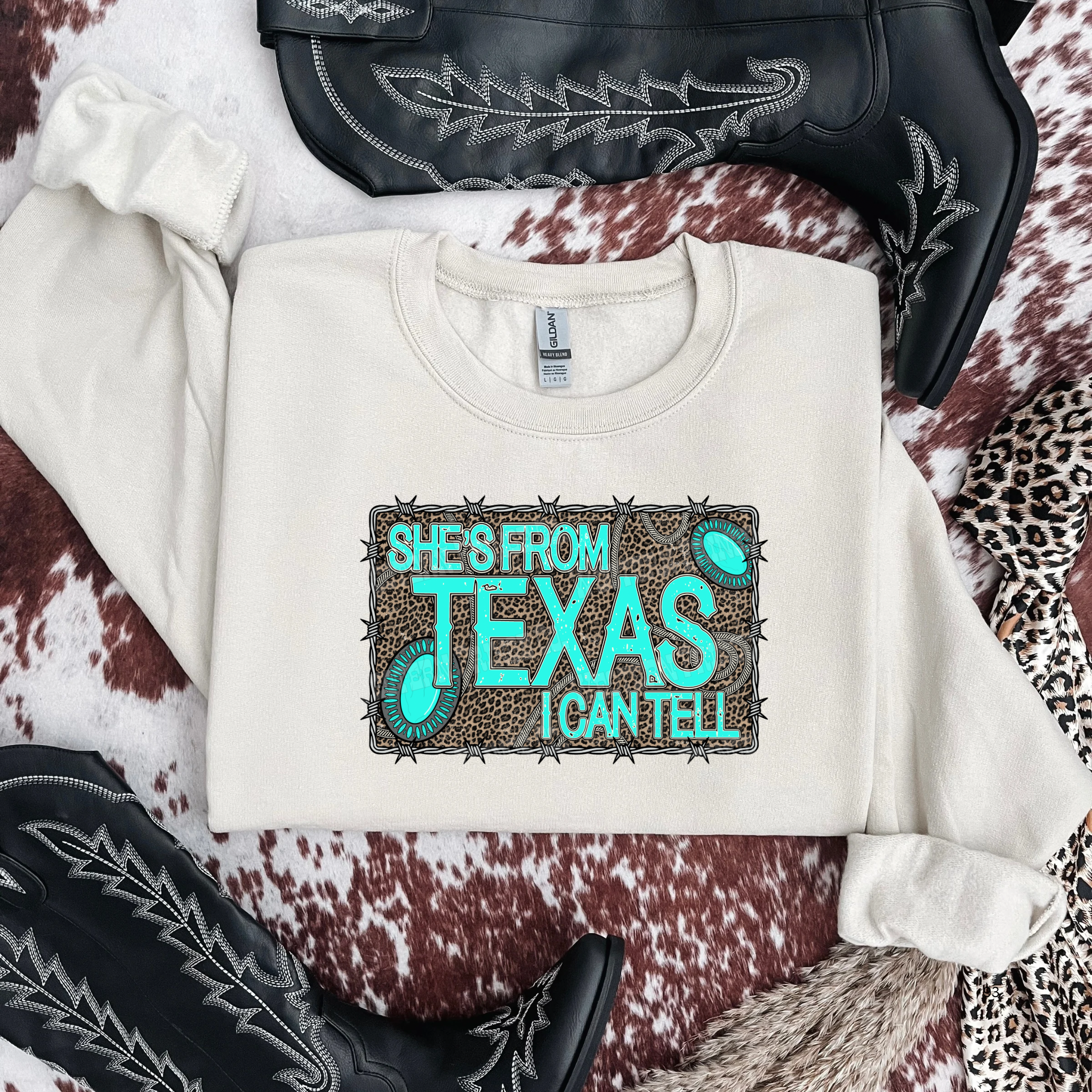She's From Texas Graphic T-Shirt | Crewneck