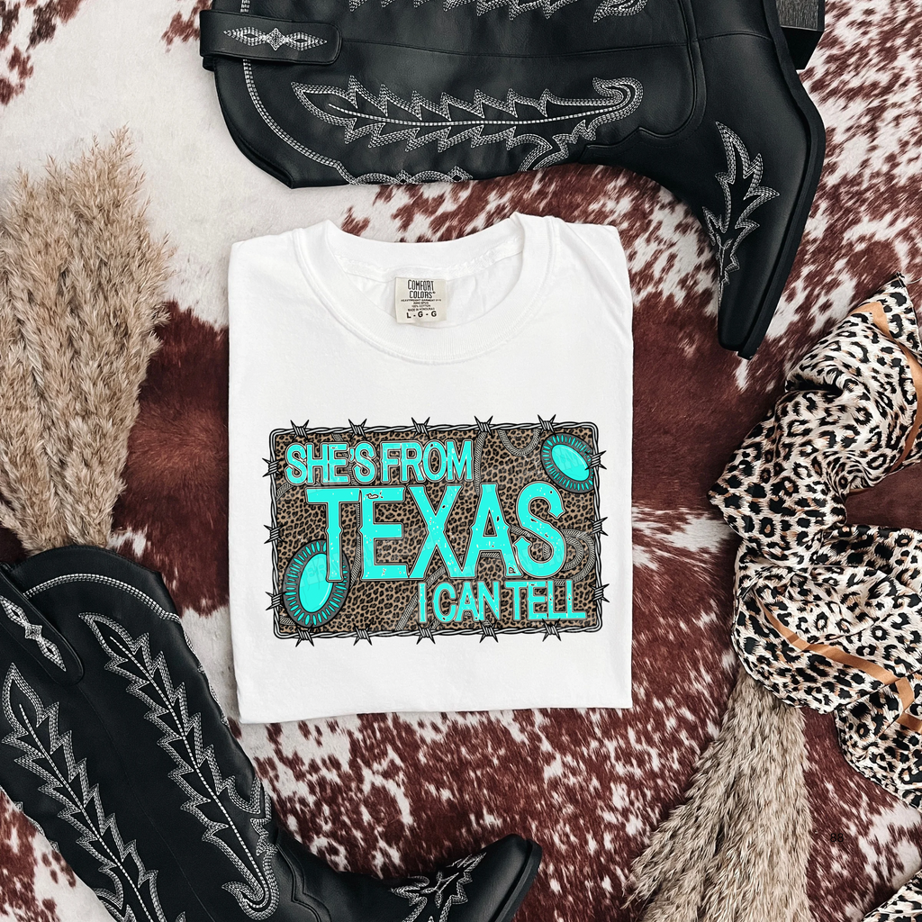 She's From Texas Graphic T-Shirt | Crewneck