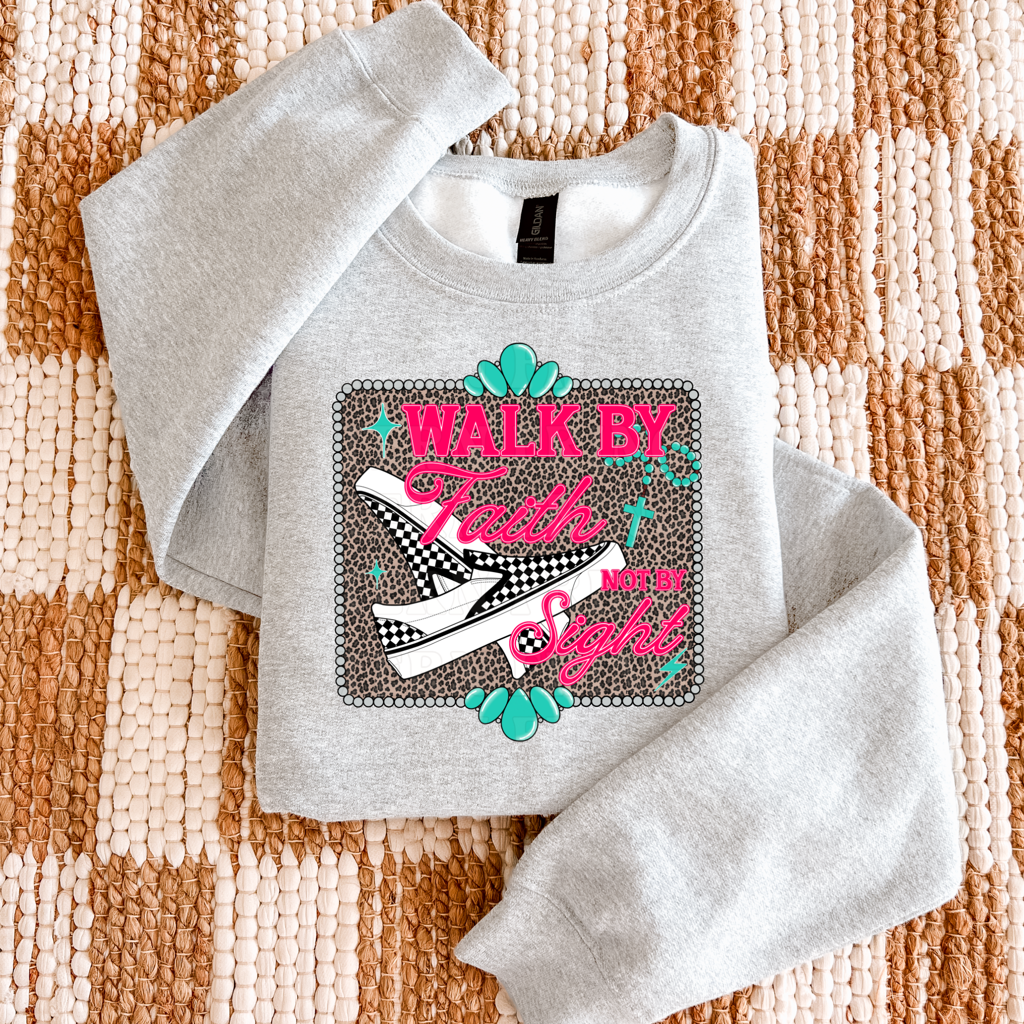 Walk By Faith Not By Sight T-Shirt Graphic | Crewneck