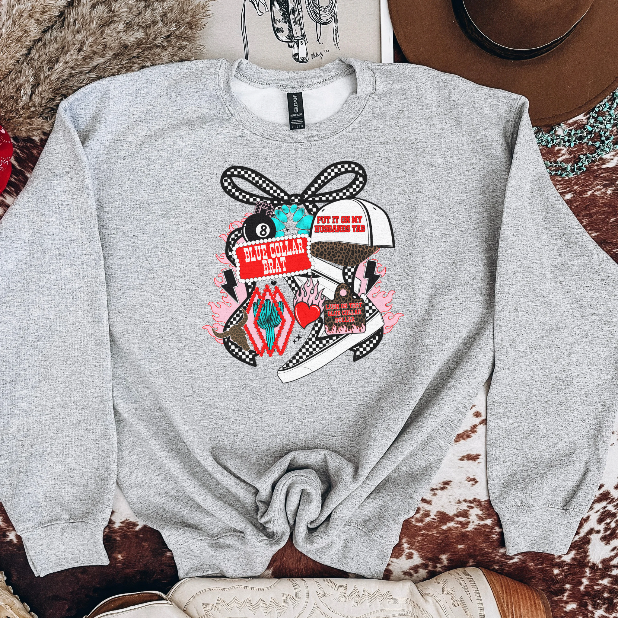 Blue Collar Graphic T-Shirt | Crewneck |