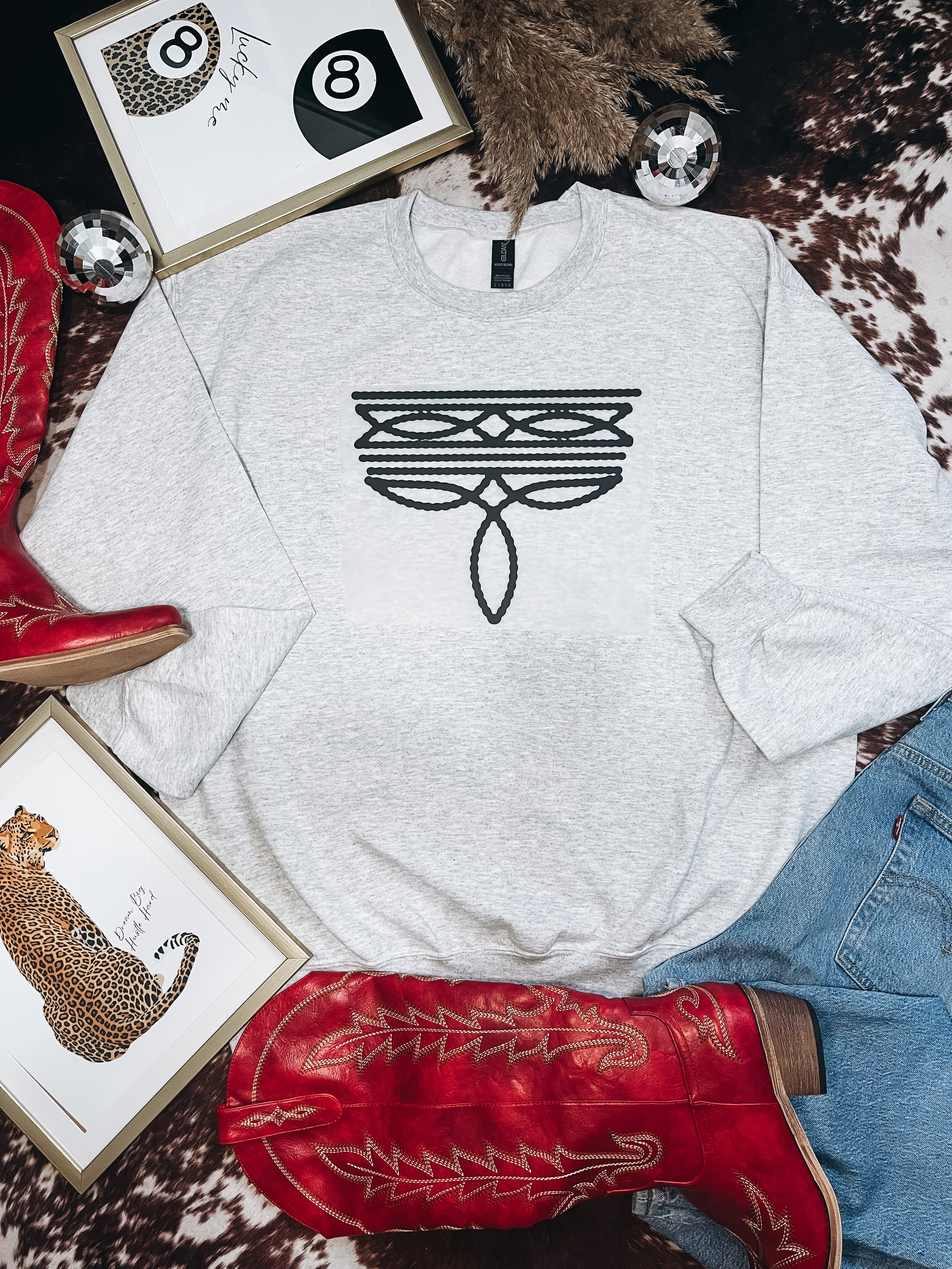 Classic Boot Stitch T-Shirt Graphic | Crewneck