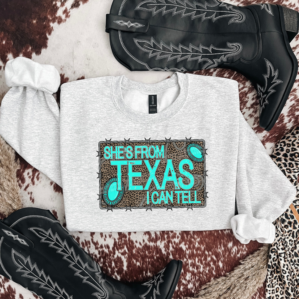 She's From Texas Graphic T-Shirt | Crewneck