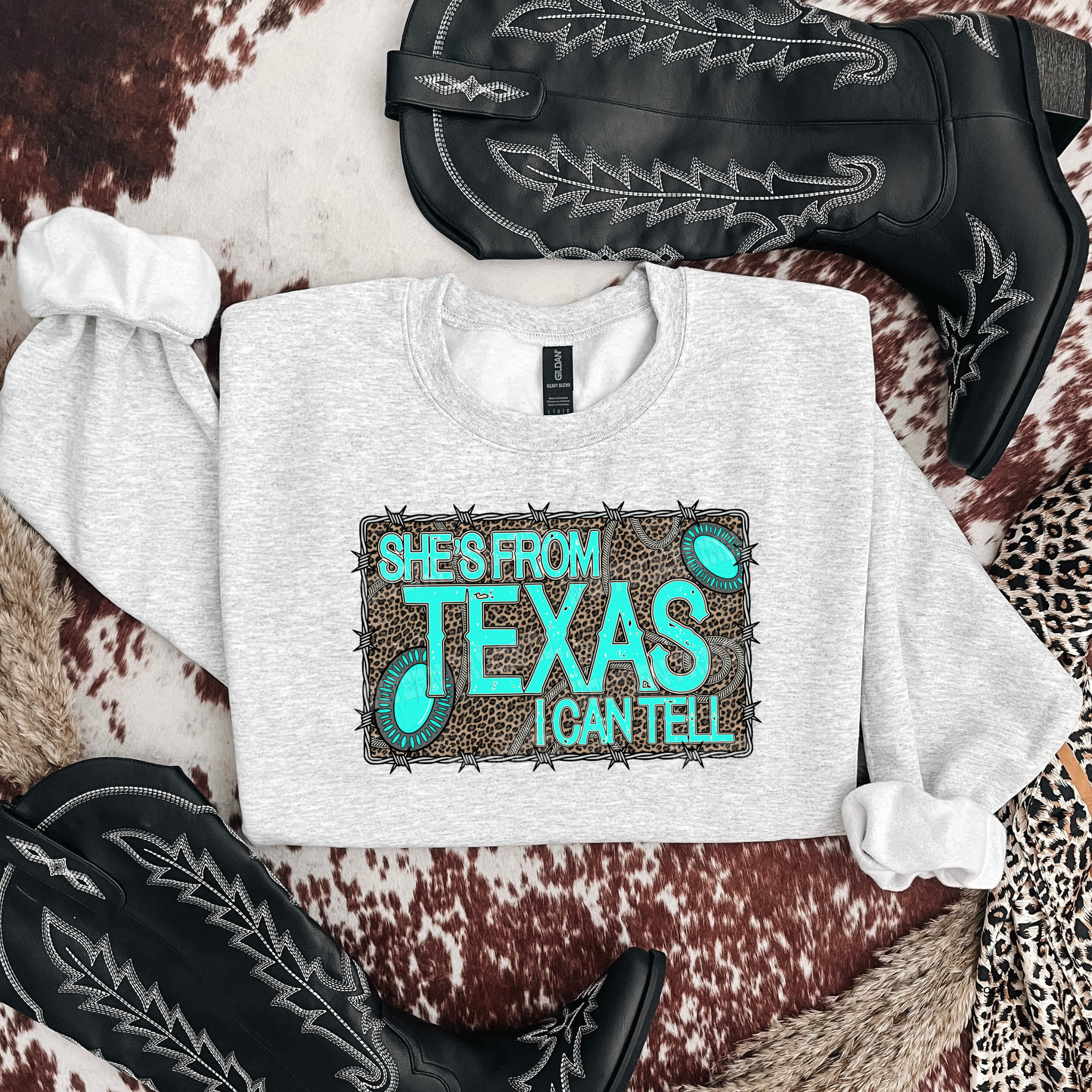 She's From Texas Graphic T-Shirt | Crewneck