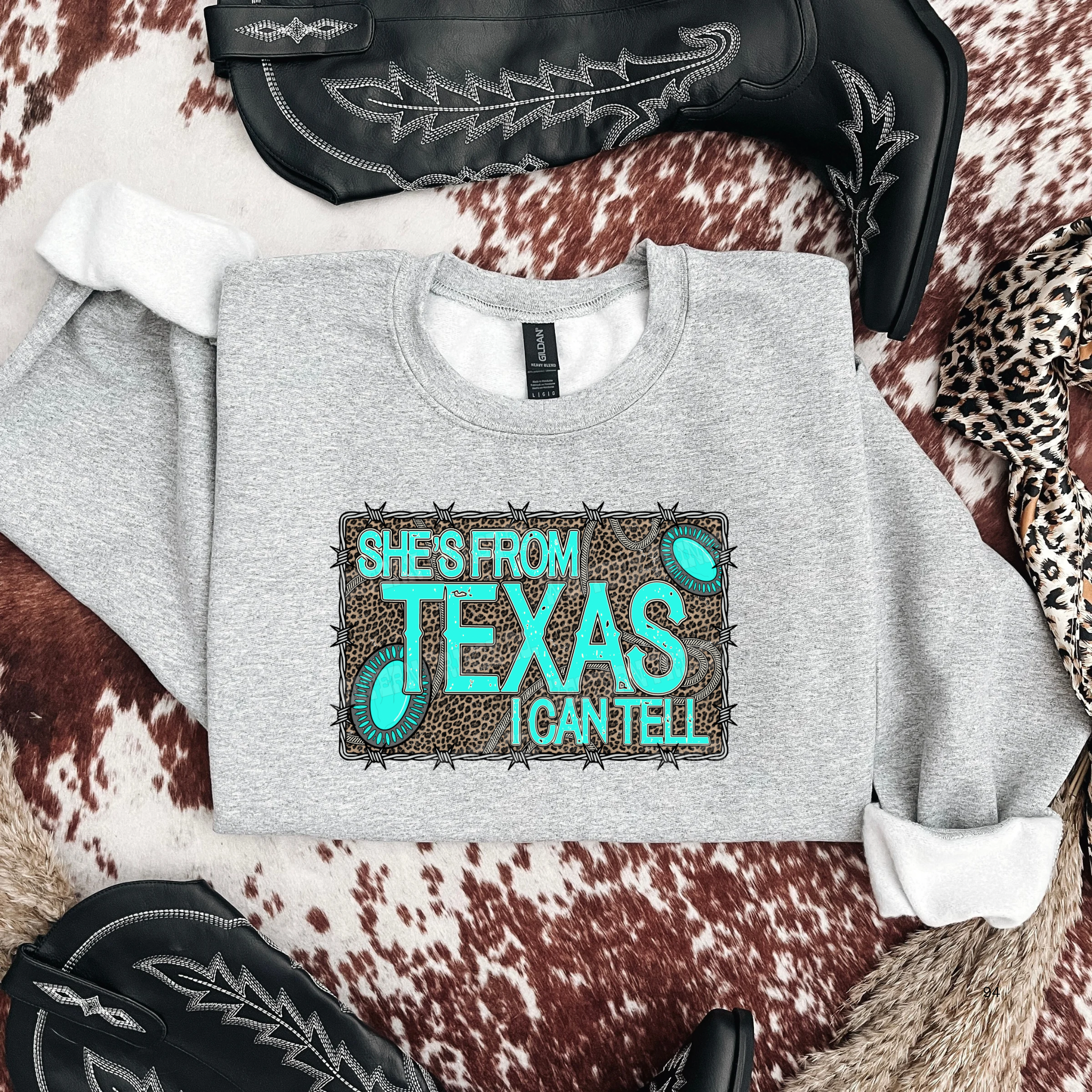 She's From Texas Graphic T-Shirt | Crewneck
