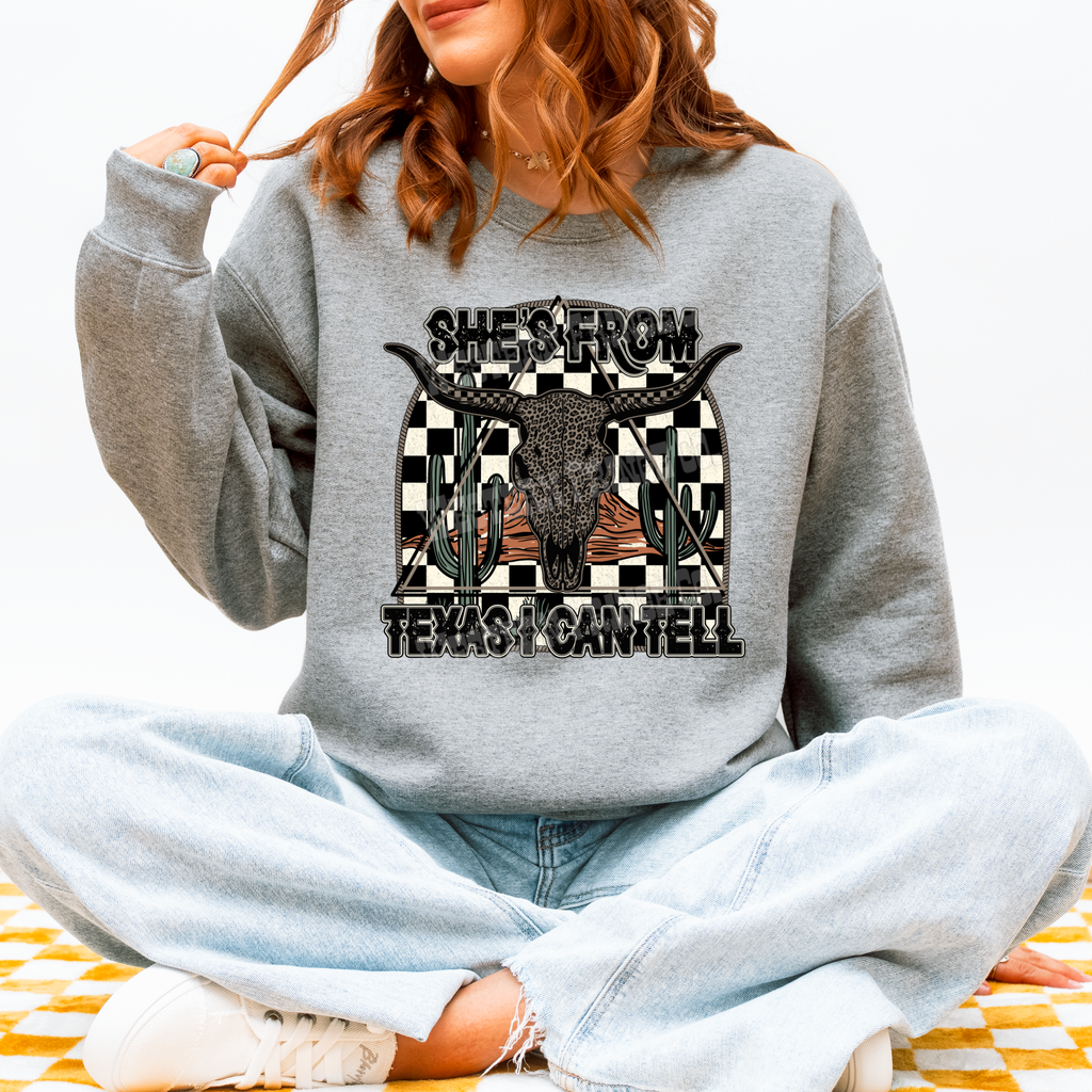 She's From Texas Graphic T-Shirt | Crewneck