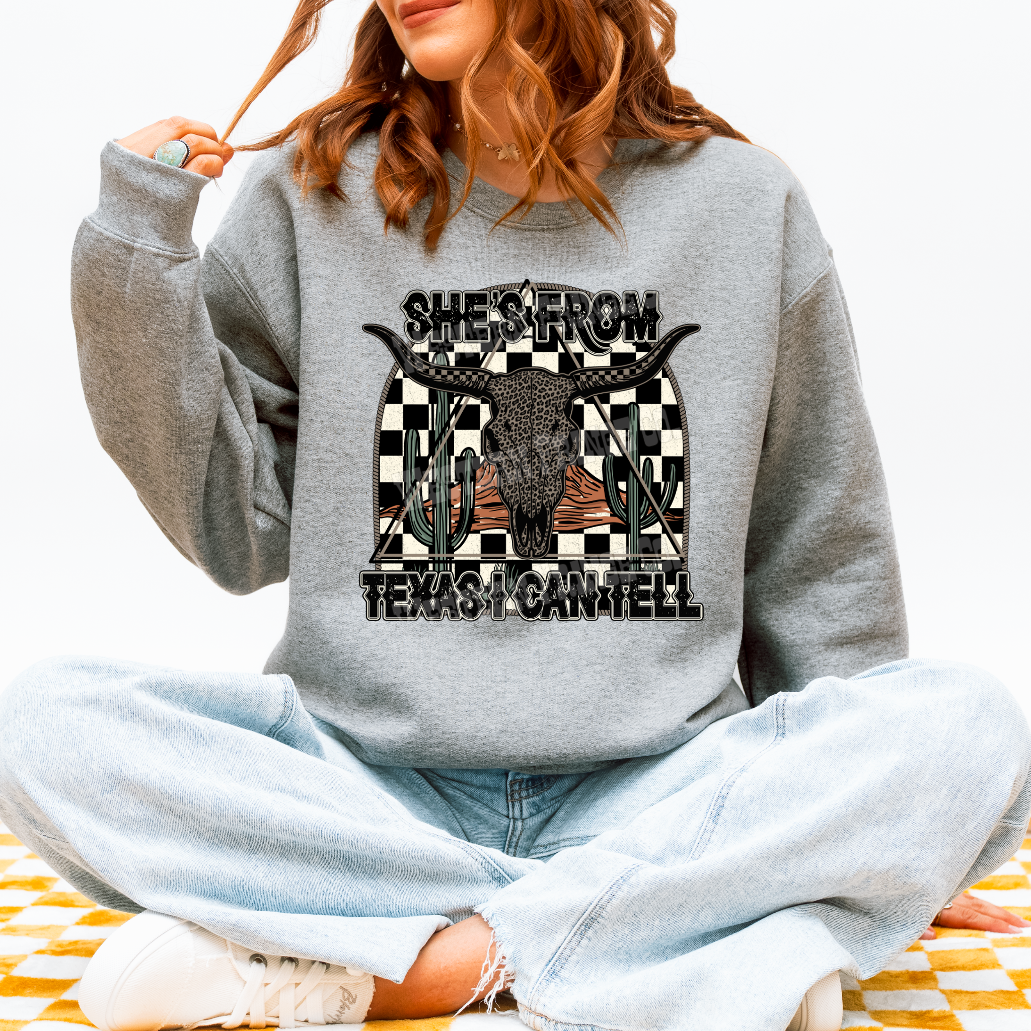 She's From Texas Graphic T-Shirt | Crewneck