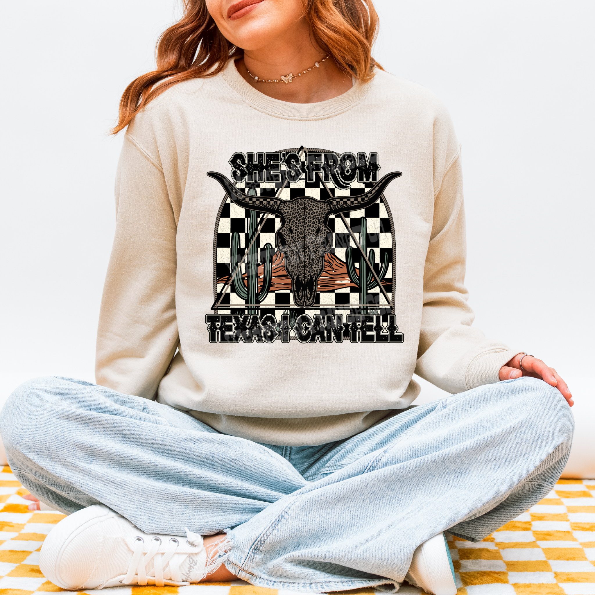She's From Texas Graphic T-Shirt | Crewneck