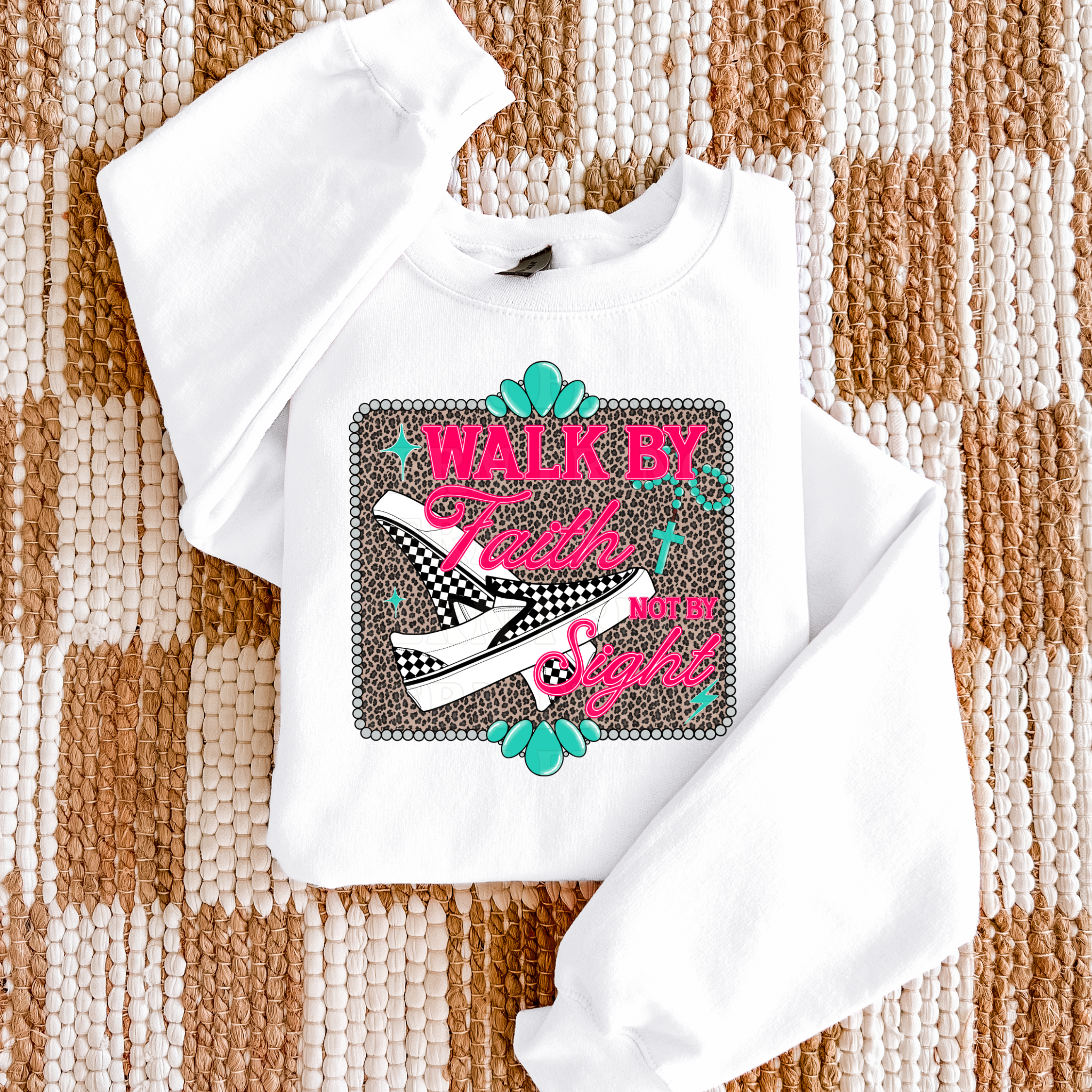Walk By Faith Not By Sight T-Shirt Graphic | Crewneck
