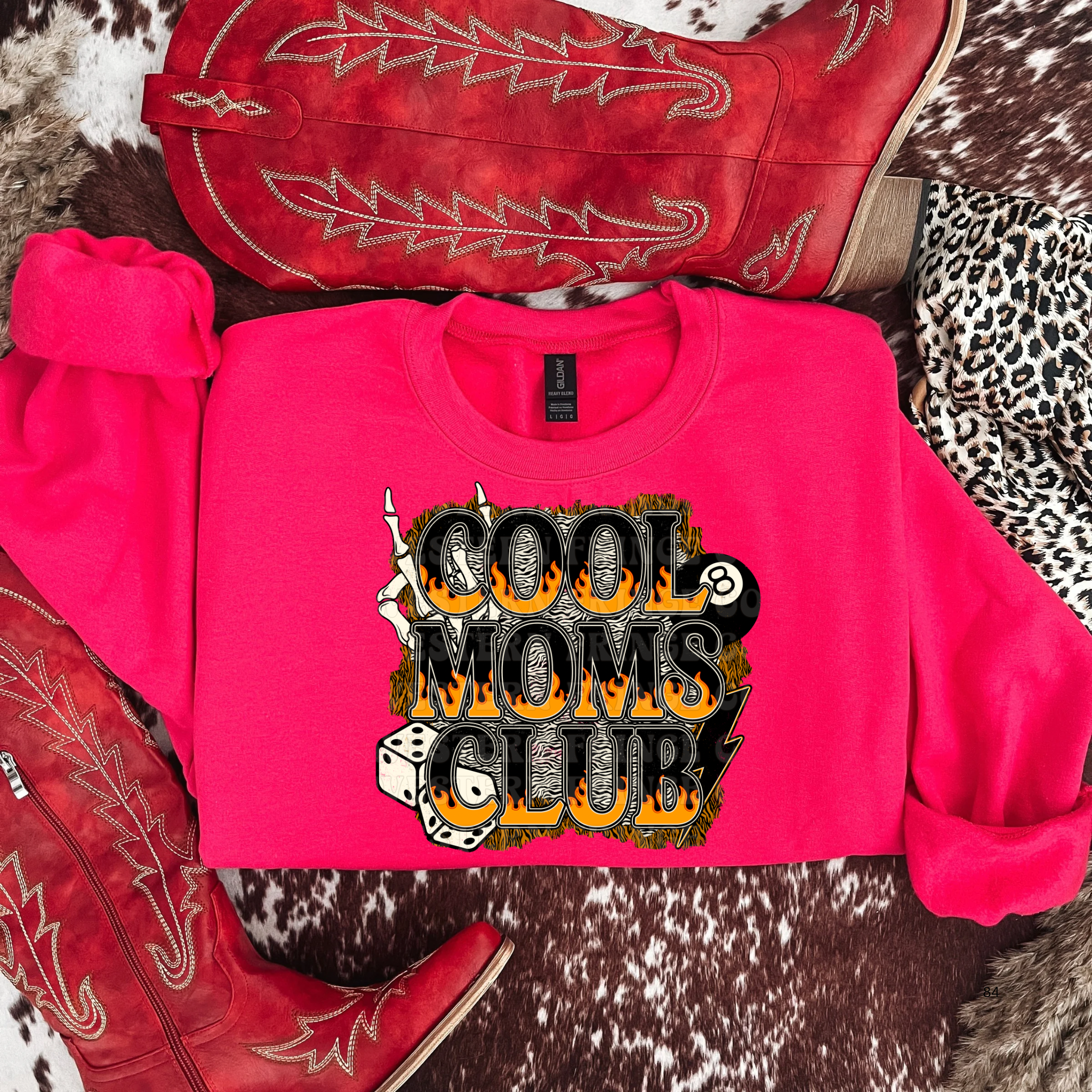 Alternative Cool Moms Club Graphic T-Shirt | Crewneck