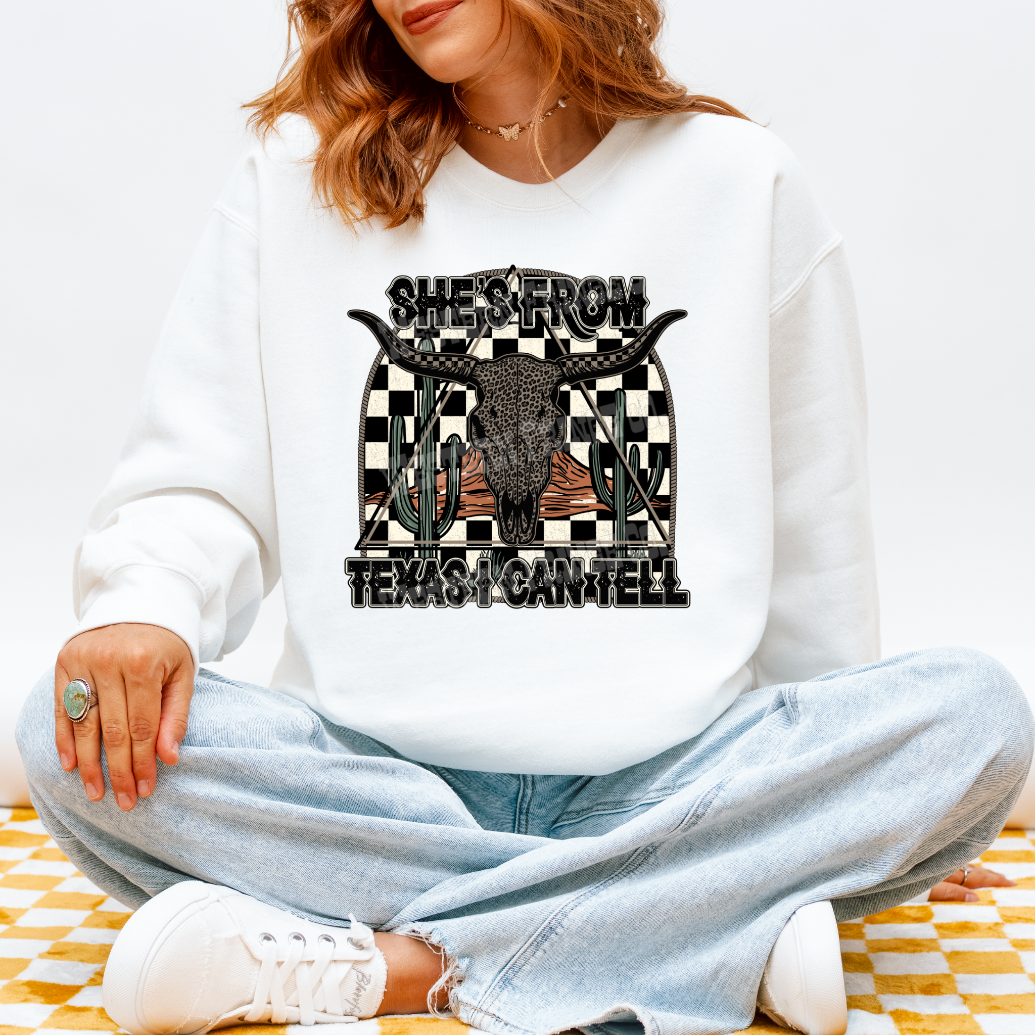 She's From Texas Graphic T-Shirt | Crewneck