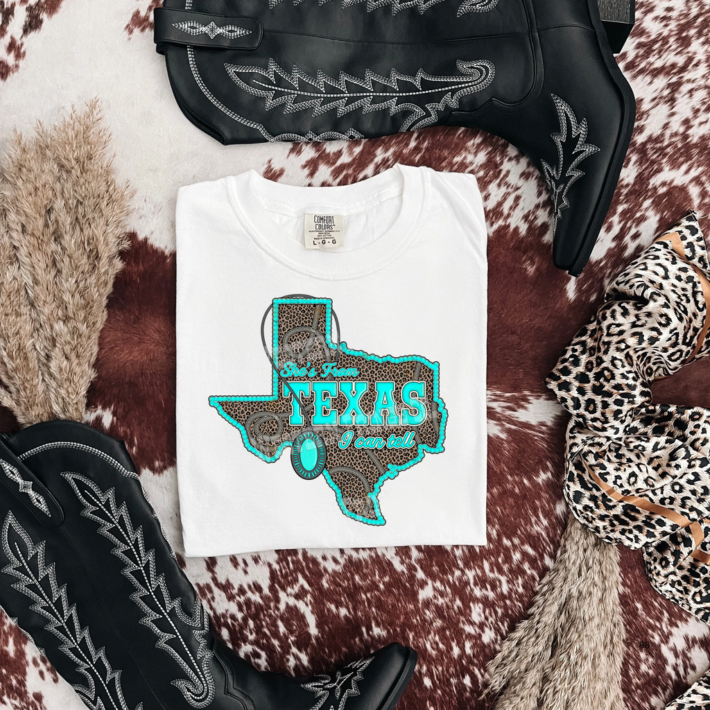 She's From Texas Graphic T-Shirt | Crewneck