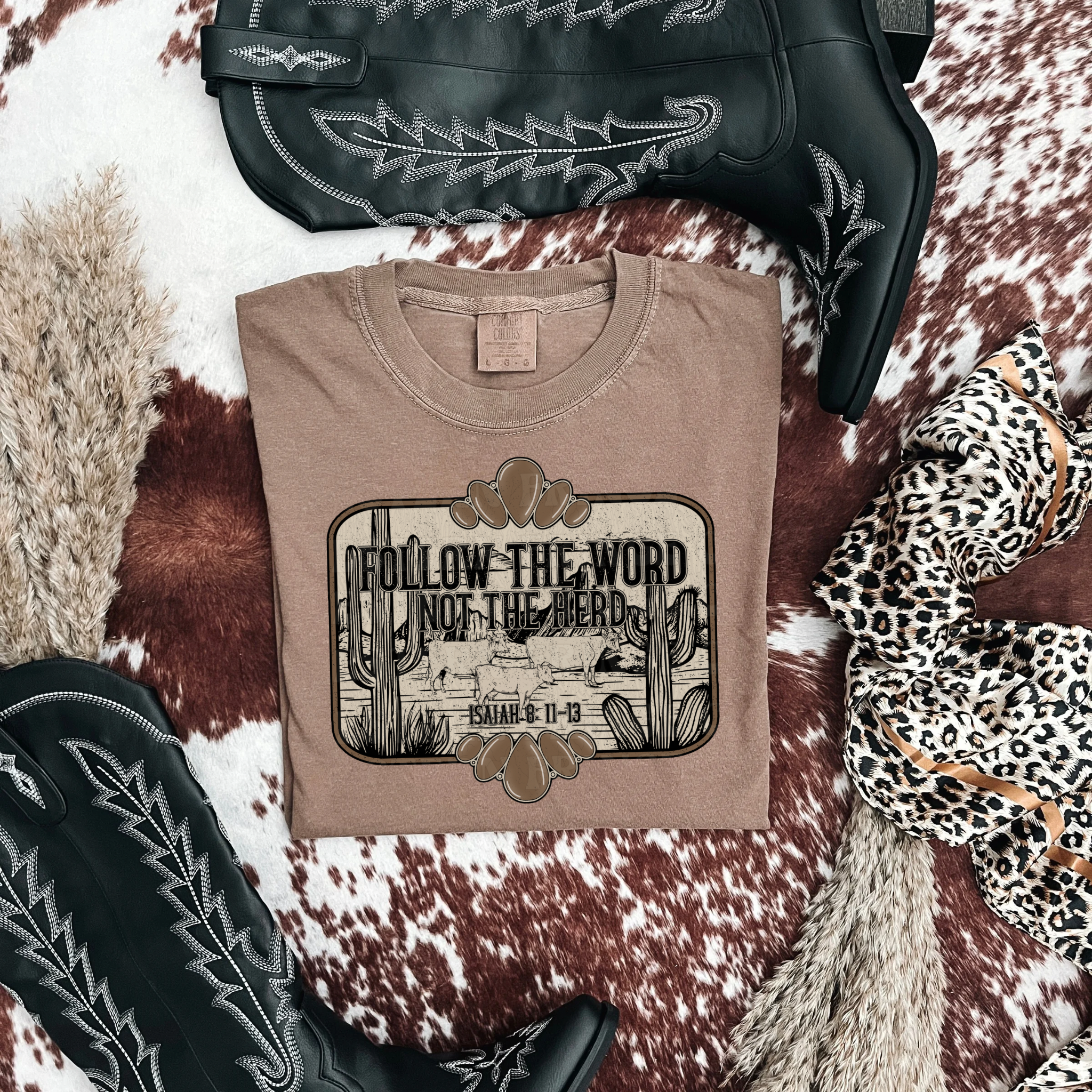 Follow The Word Not The Herd Graphic T-Shirt | Crewneck