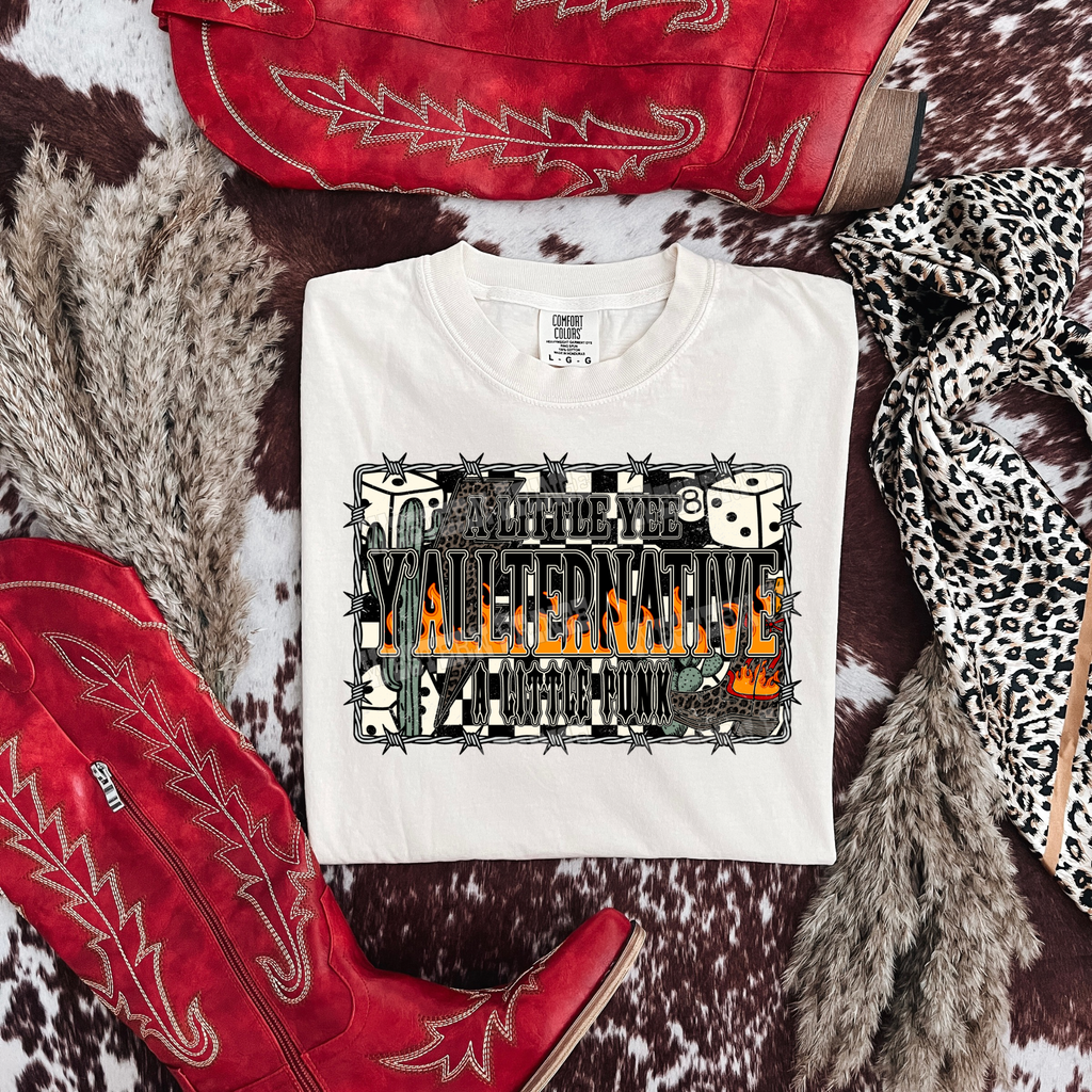 Y’allternative A Little Yee A Little Punk Graphic T-Shirt | Crewneck