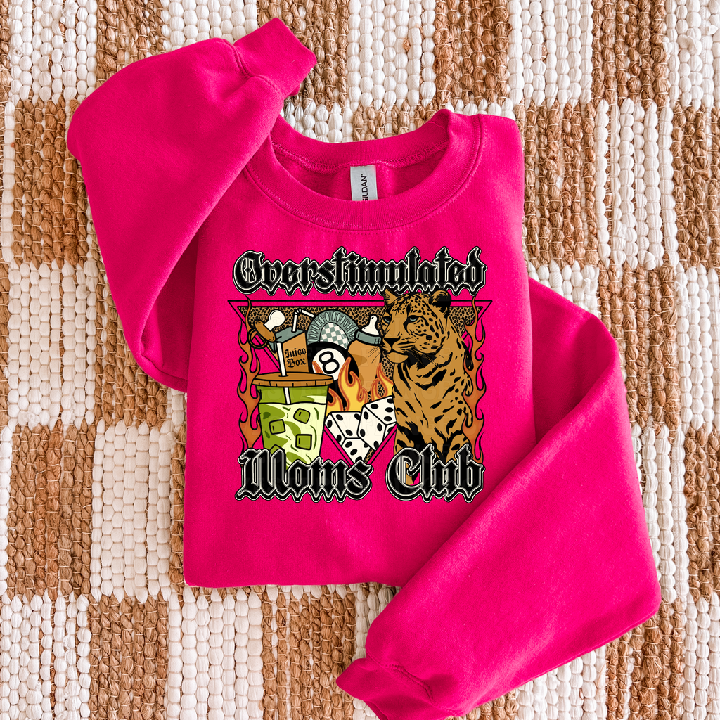 Overstimulated Moms Club Graphic T-Shirt | Crewneck