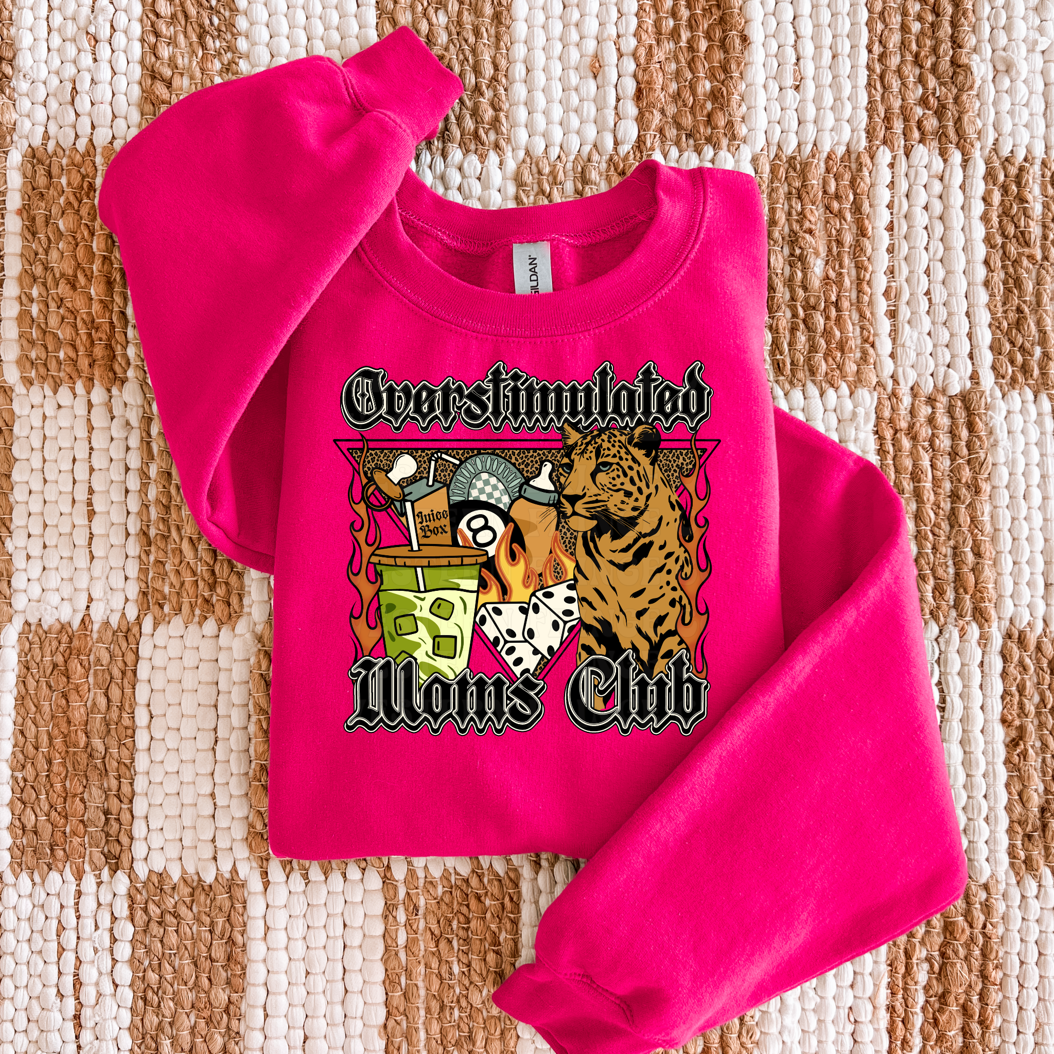 Overstimulated Moms Club Graphic T-Shirt | Crewneck