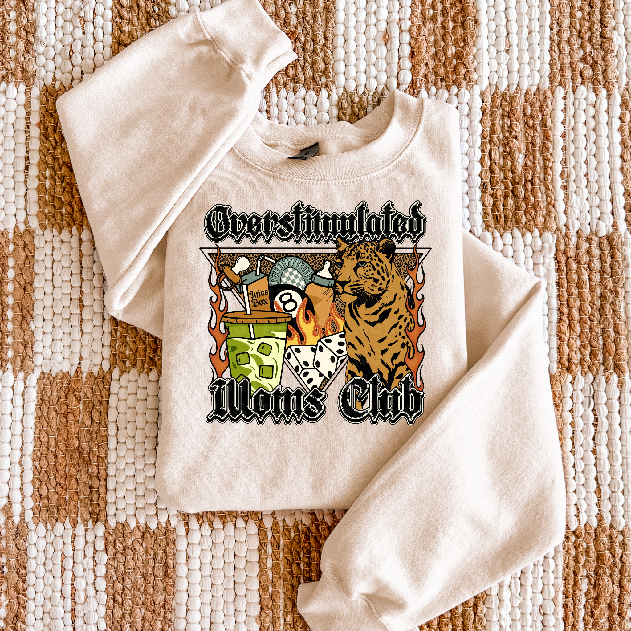 Overstimulated Moms Club Graphic T-Shirt | Crewneck