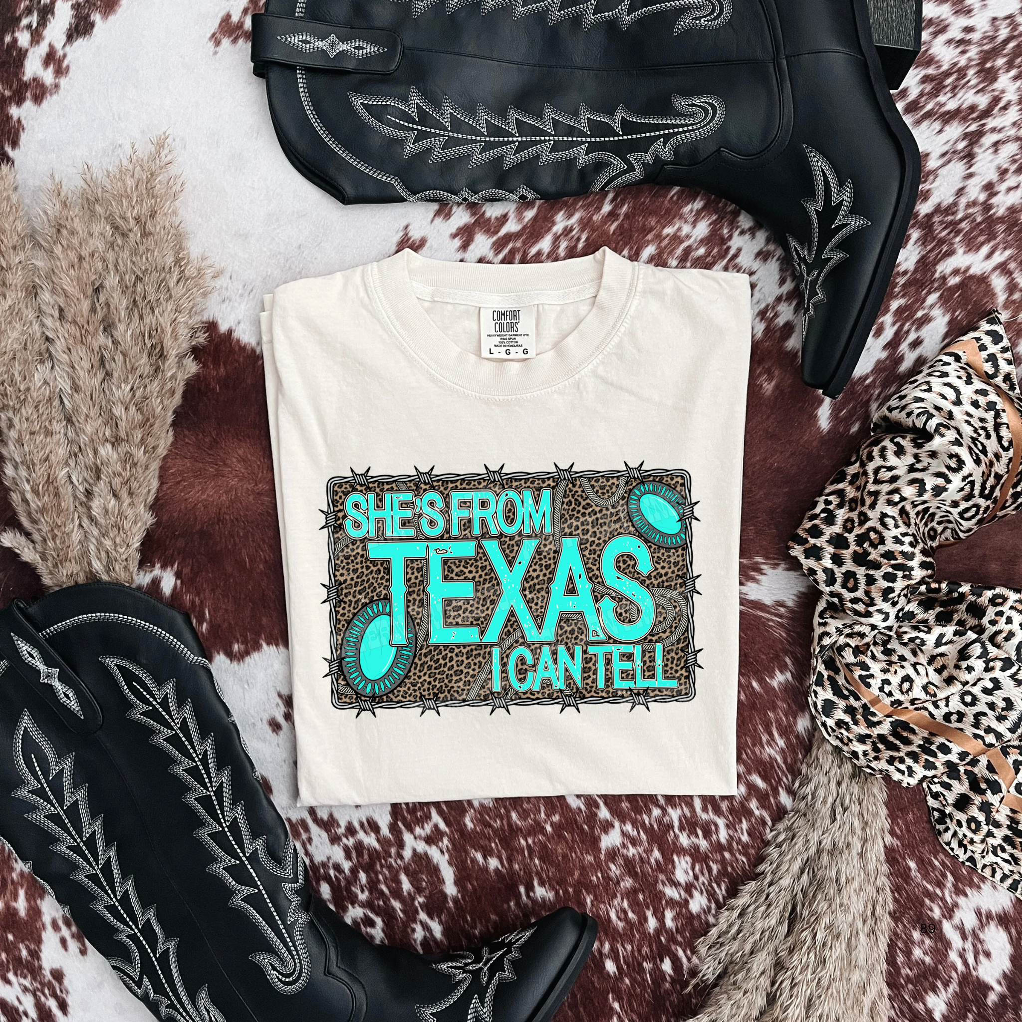She's From Texas Graphic T-Shirt | Crewneck