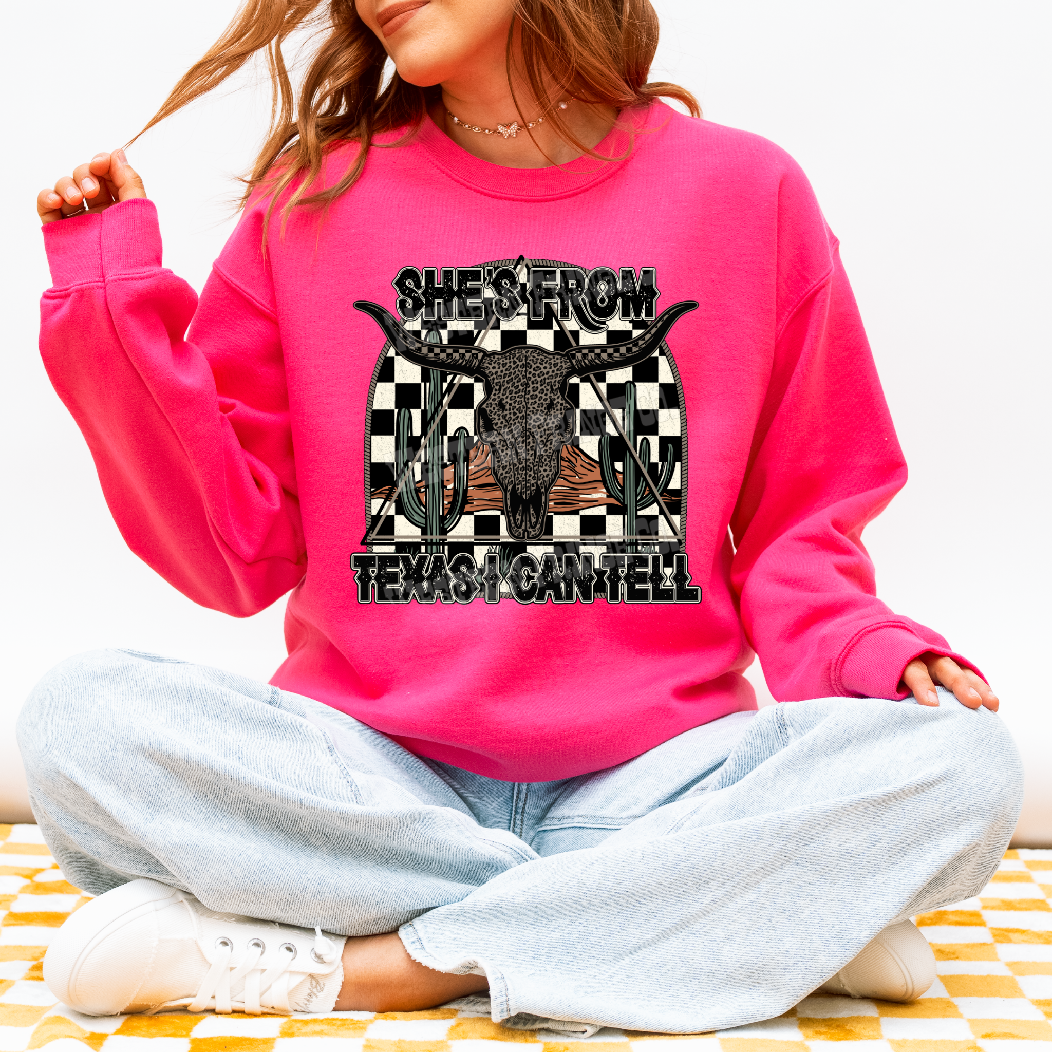 She's From Texas Graphic T-Shirt | Crewneck