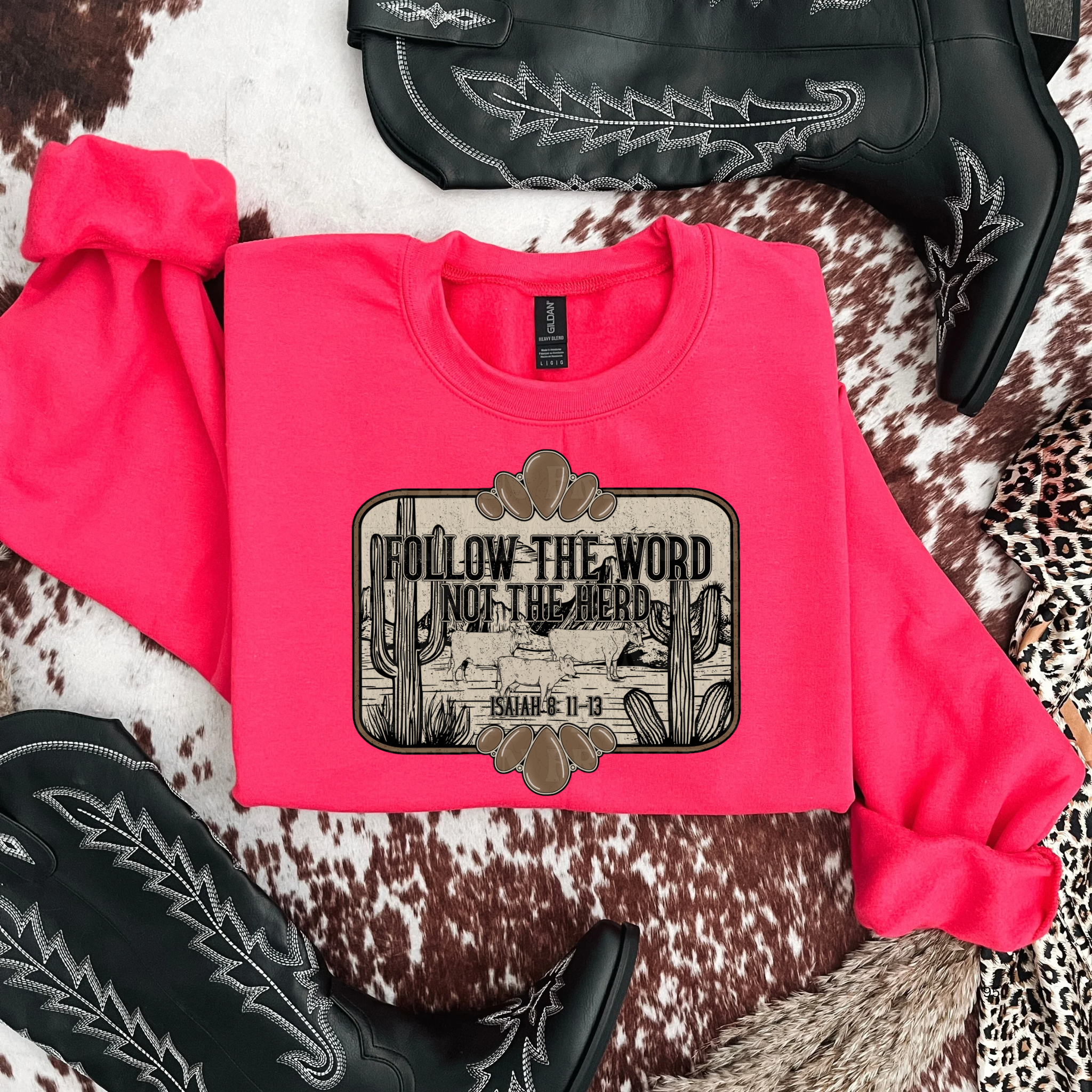 Follow The Word Not The Herd Graphic T-Shirt | Crewneck