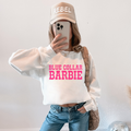 Blue Collar Barbie T-Shirt Graphic | Crewneck | Pink Version