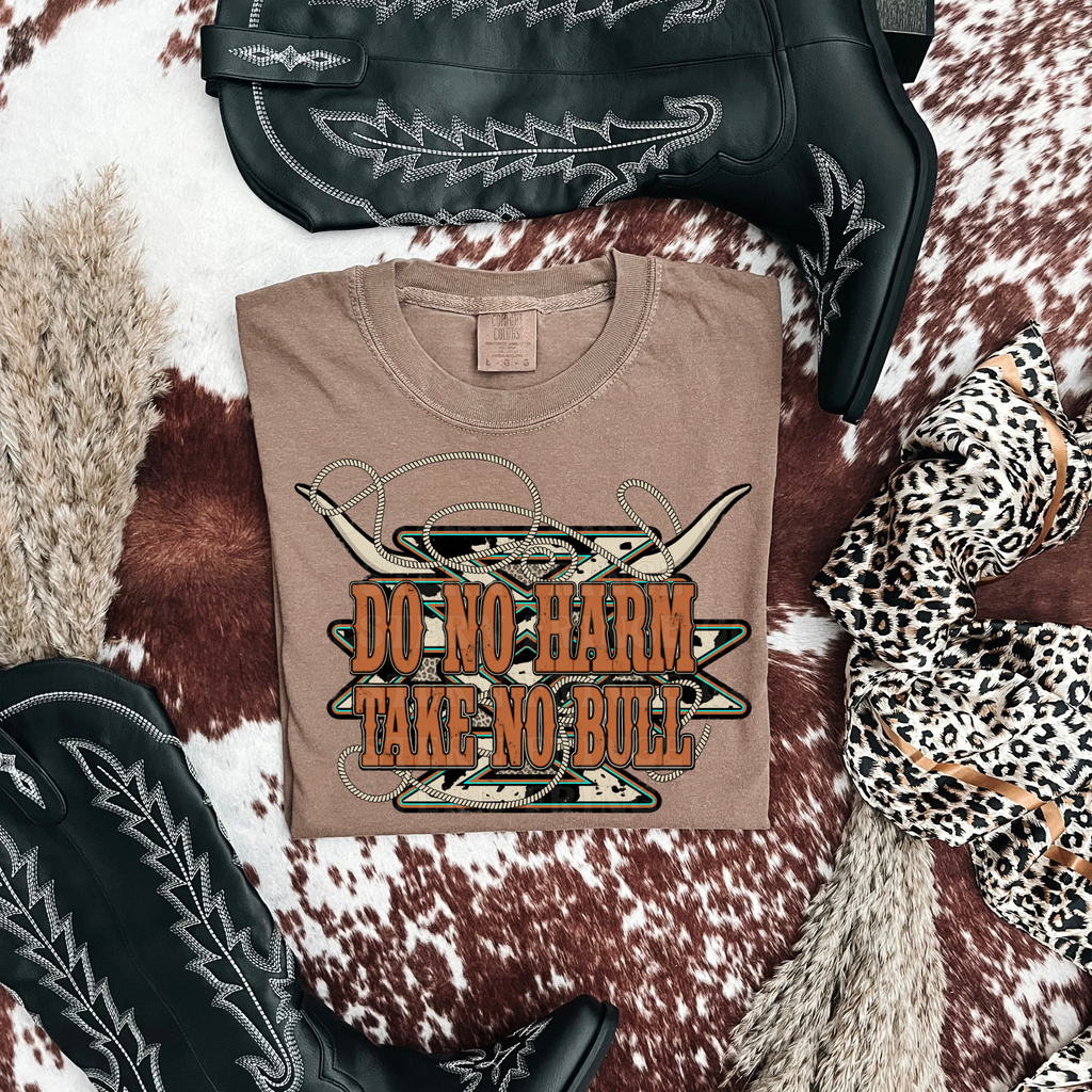 Do No Harm Take No Bull Graphic T-Shirt | Crewneck