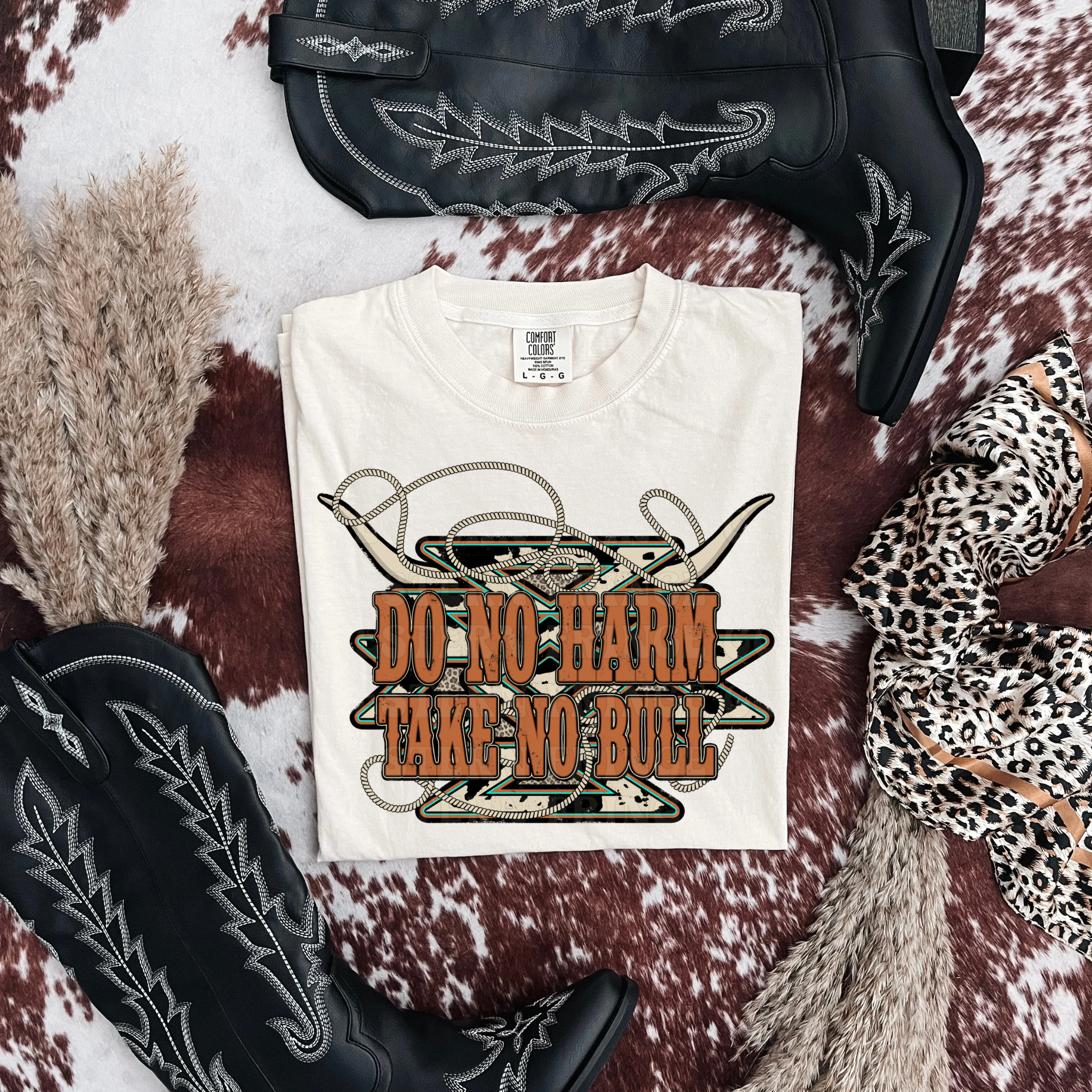 Do No Harm Take No Bull Graphic T-Shirt | Crewneck