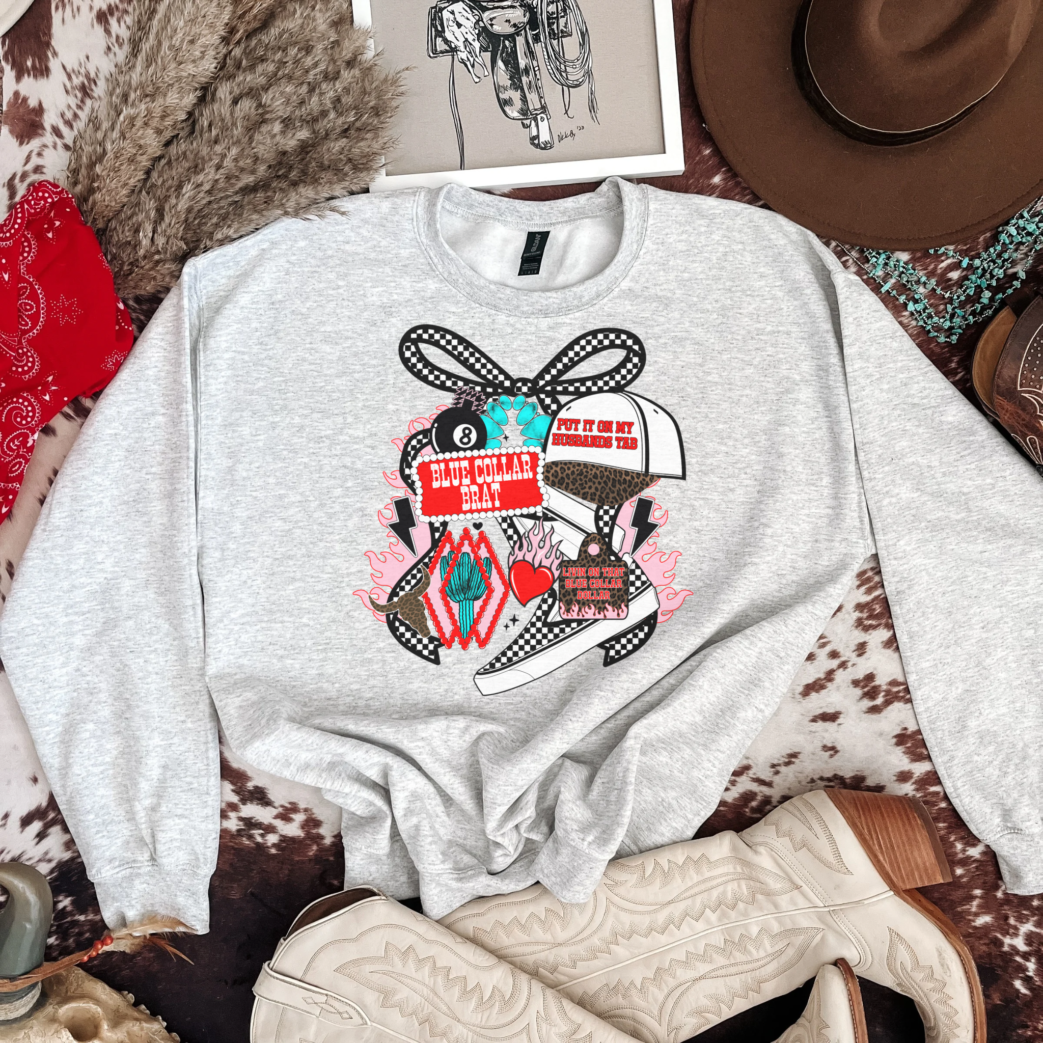 Blue Collar Graphic T-Shirt | Crewneck |