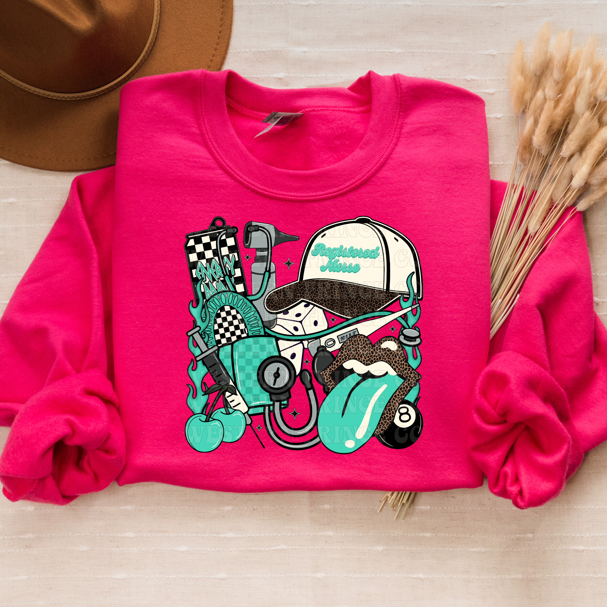 Registered Nurse T-Shirt Graphic | Registered Nurse Crewneck | Turquoise Version