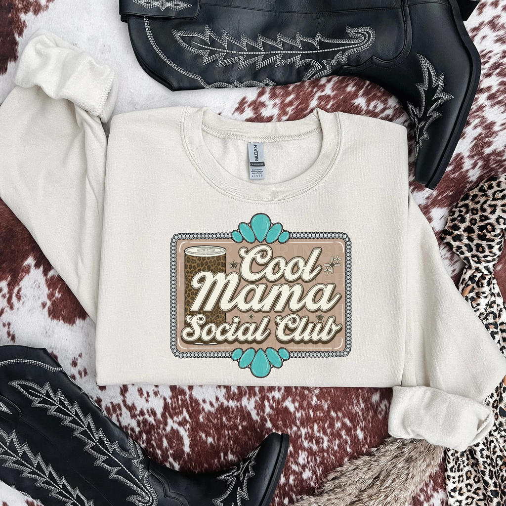 Cool Mama Social Club Graphic T-Shirt | Crewneck