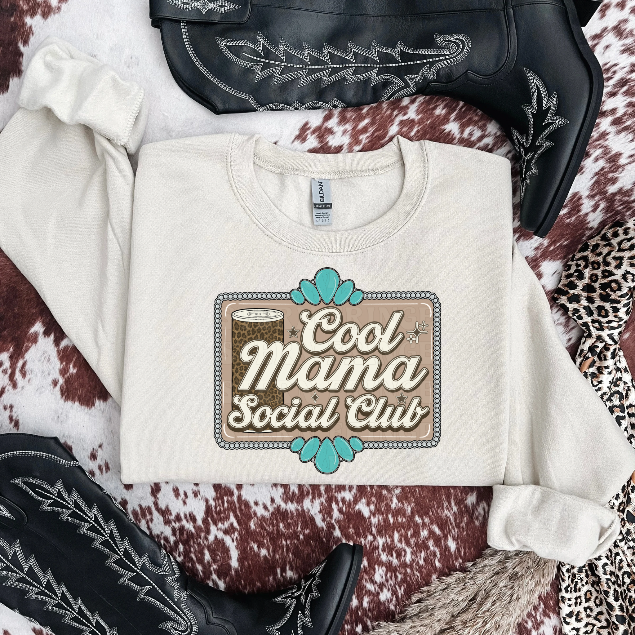Cool Mama Social Club Graphic T-Shirt | Crewneck