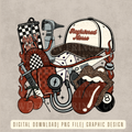 Rustic Orange Registered Nurse Design Digital Download | High Resolution PNG Graphic File
