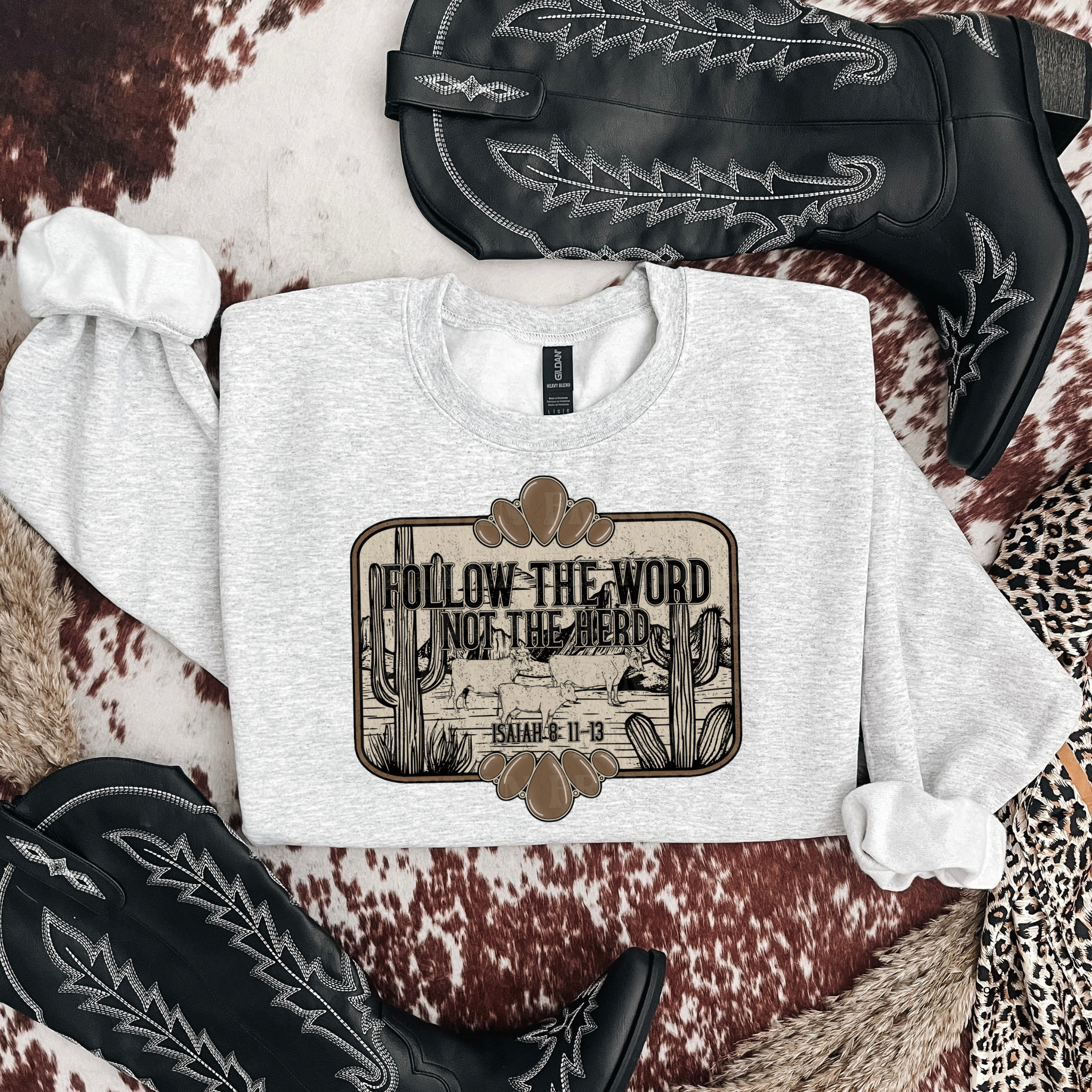 Follow The Word Not The Herd Graphic T-Shirt | Crewneck