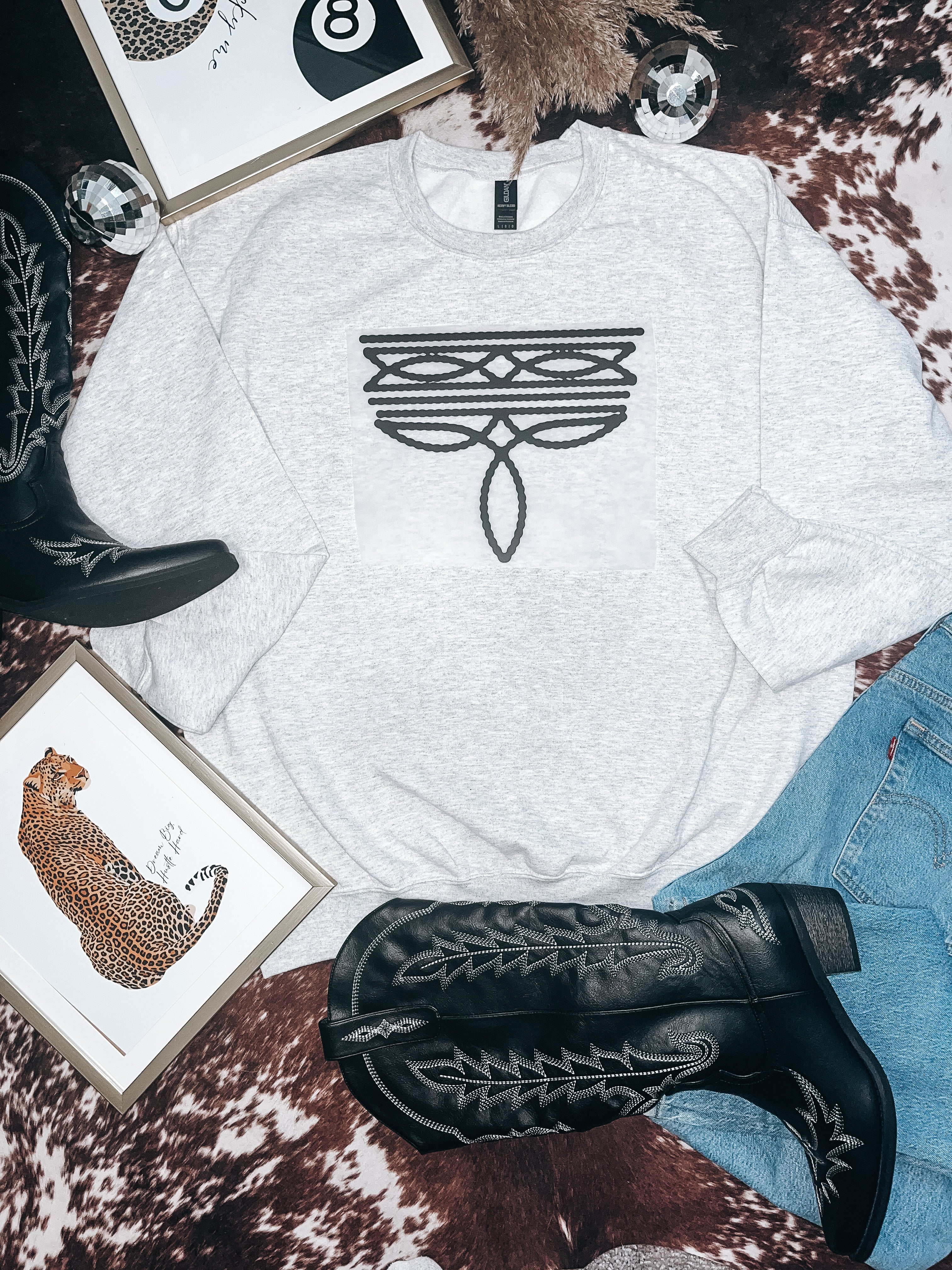 Classic Boot Stitch T-Shirt Graphic | Crewneck